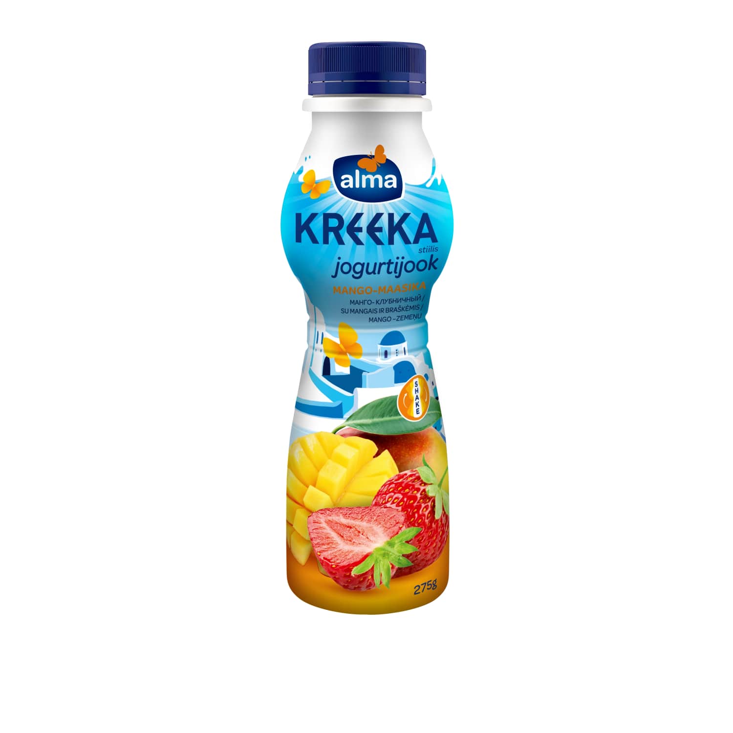 Jogurta dzēriens Alma mango-zemeņu 275g