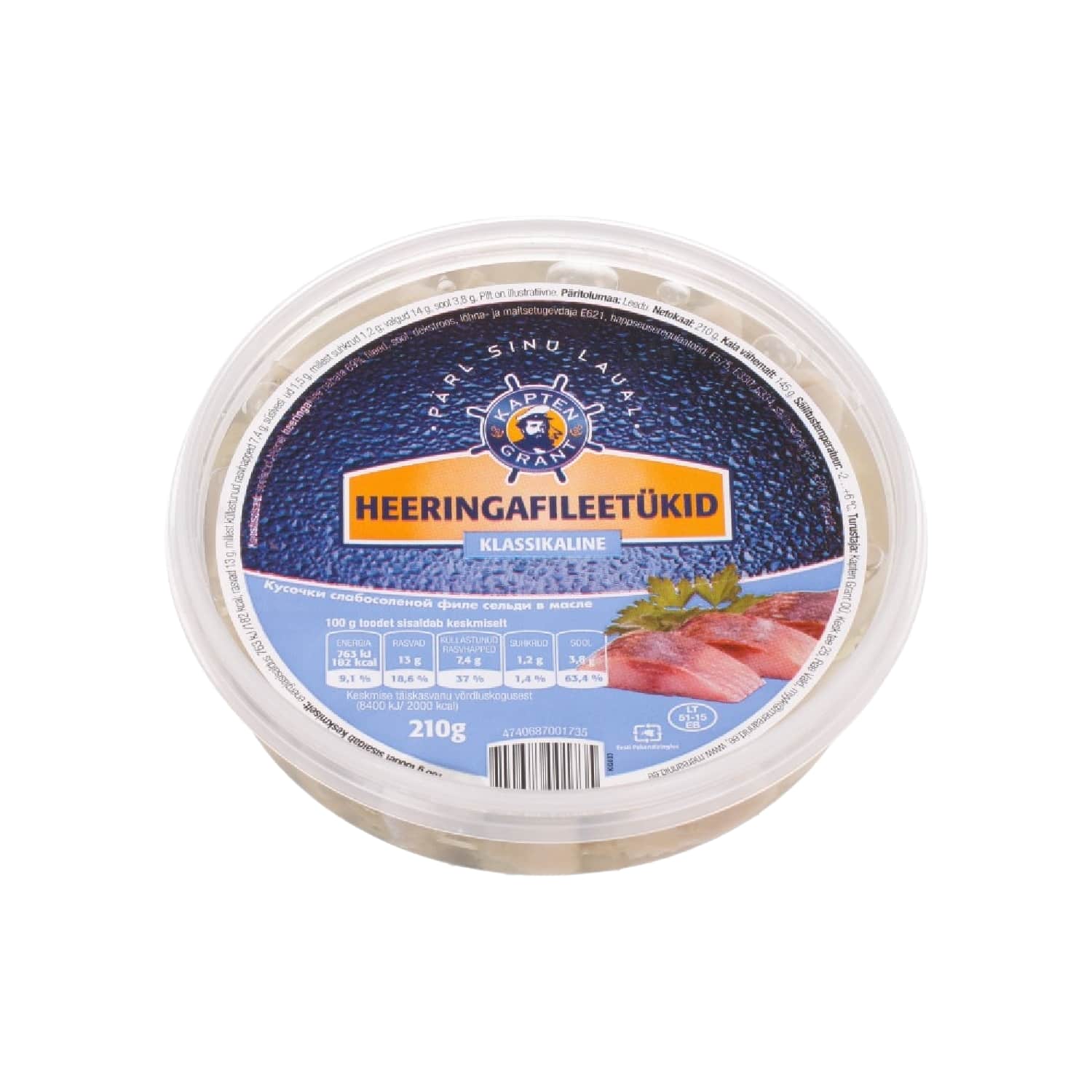 H.fil.tükid klassik. Kapten Grant 210g/145g