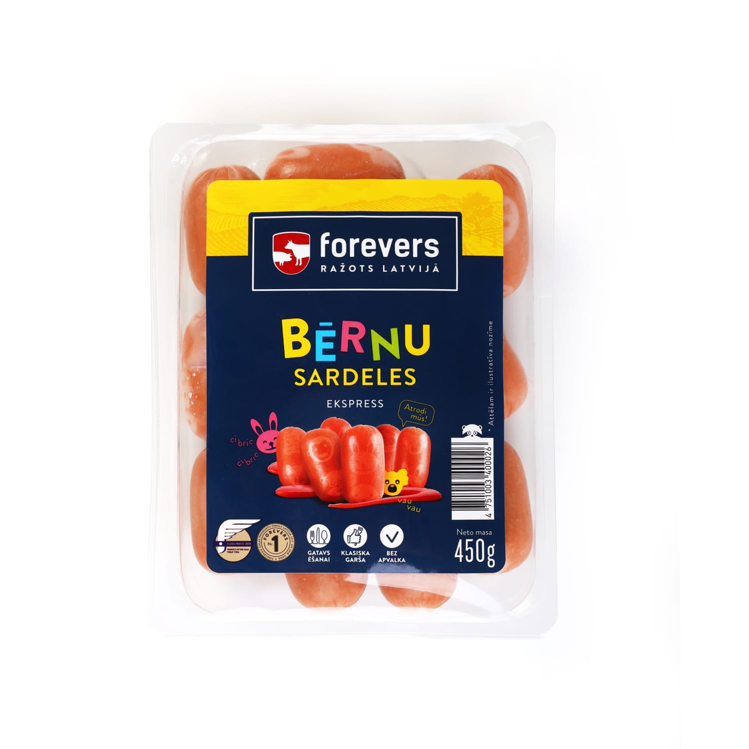 Sardeles Bērnu bez apvalka 450g
