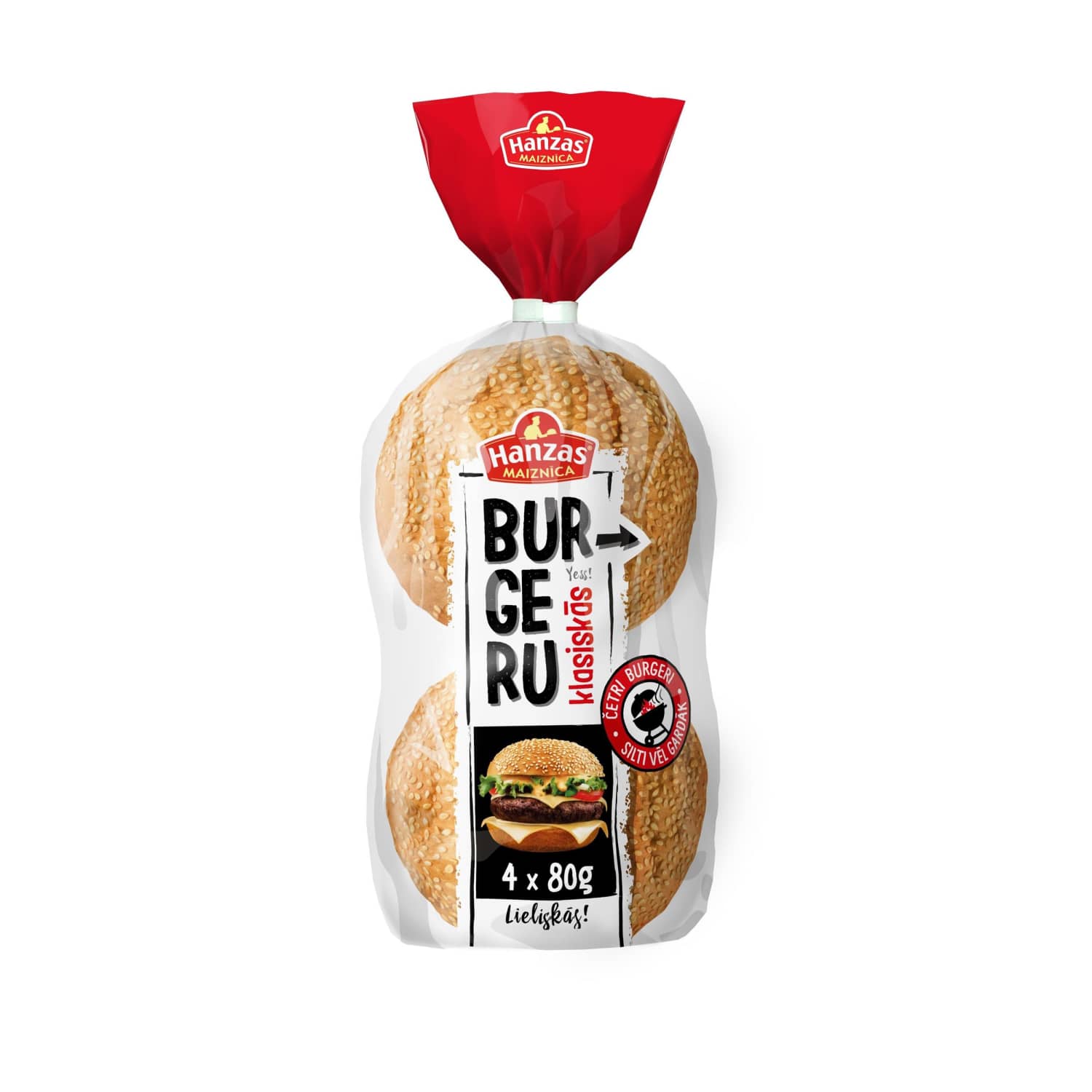Burgeru maizītes Klasiskās 4x80g