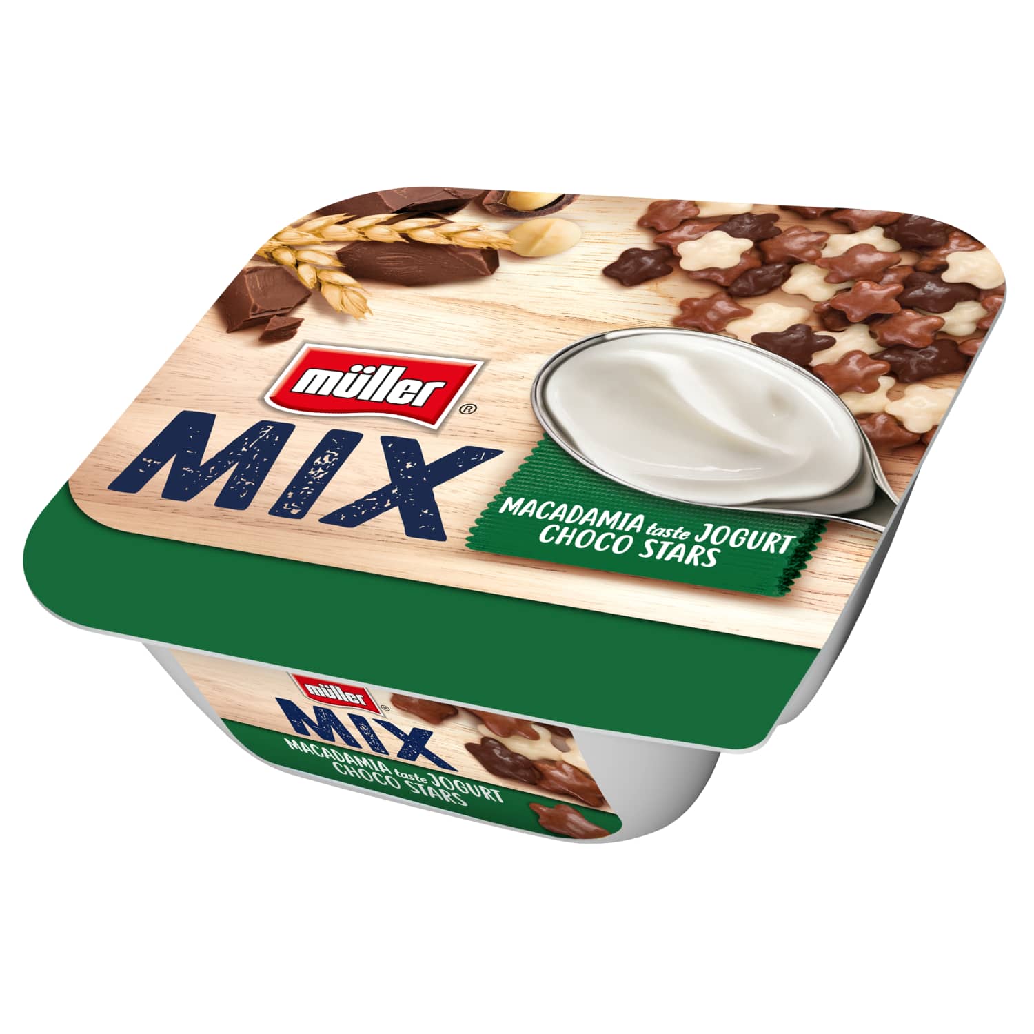 Jogurts Muller mix makadāmijas r., šok. 130g