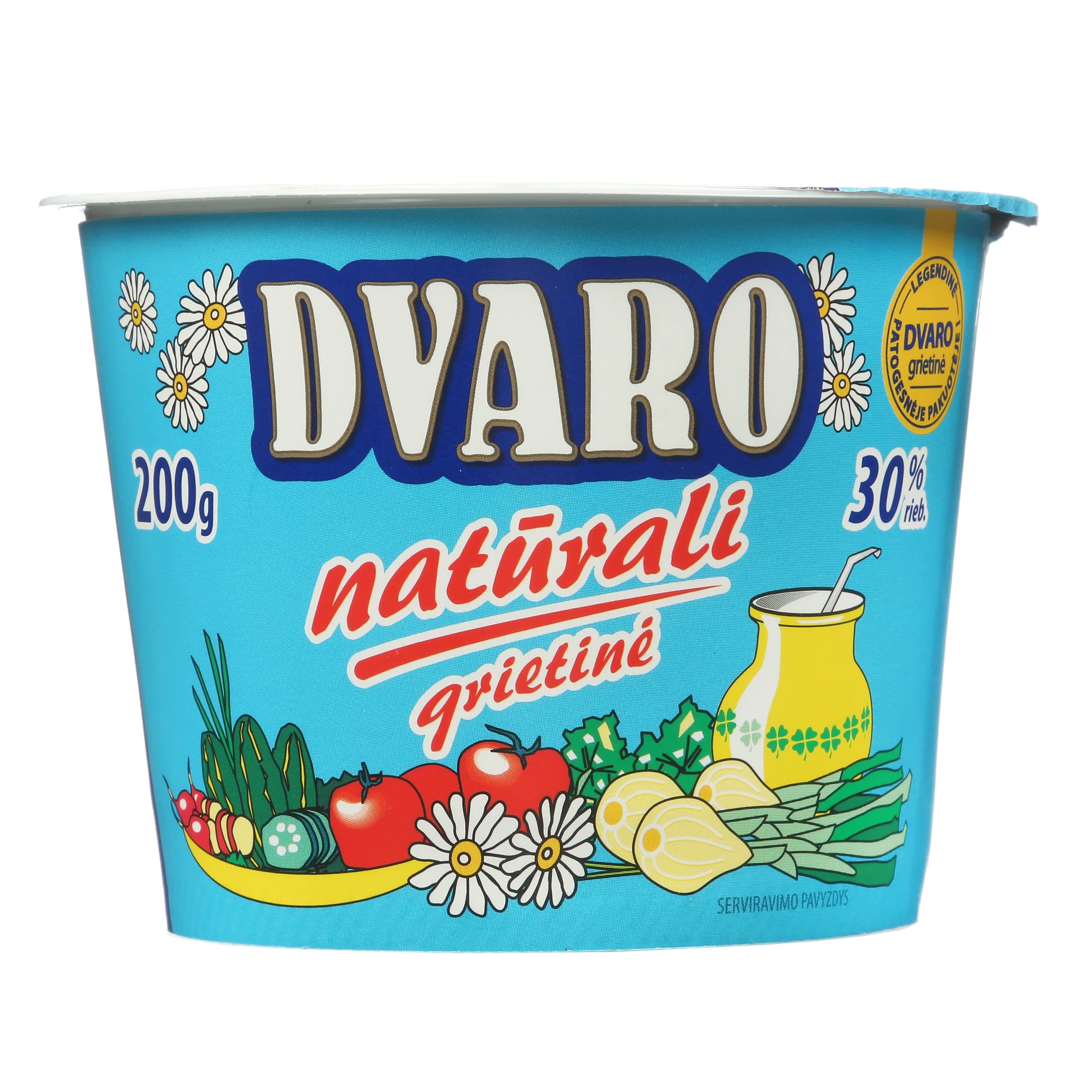 DVARO grietinė, 30 % rieb., 200 g