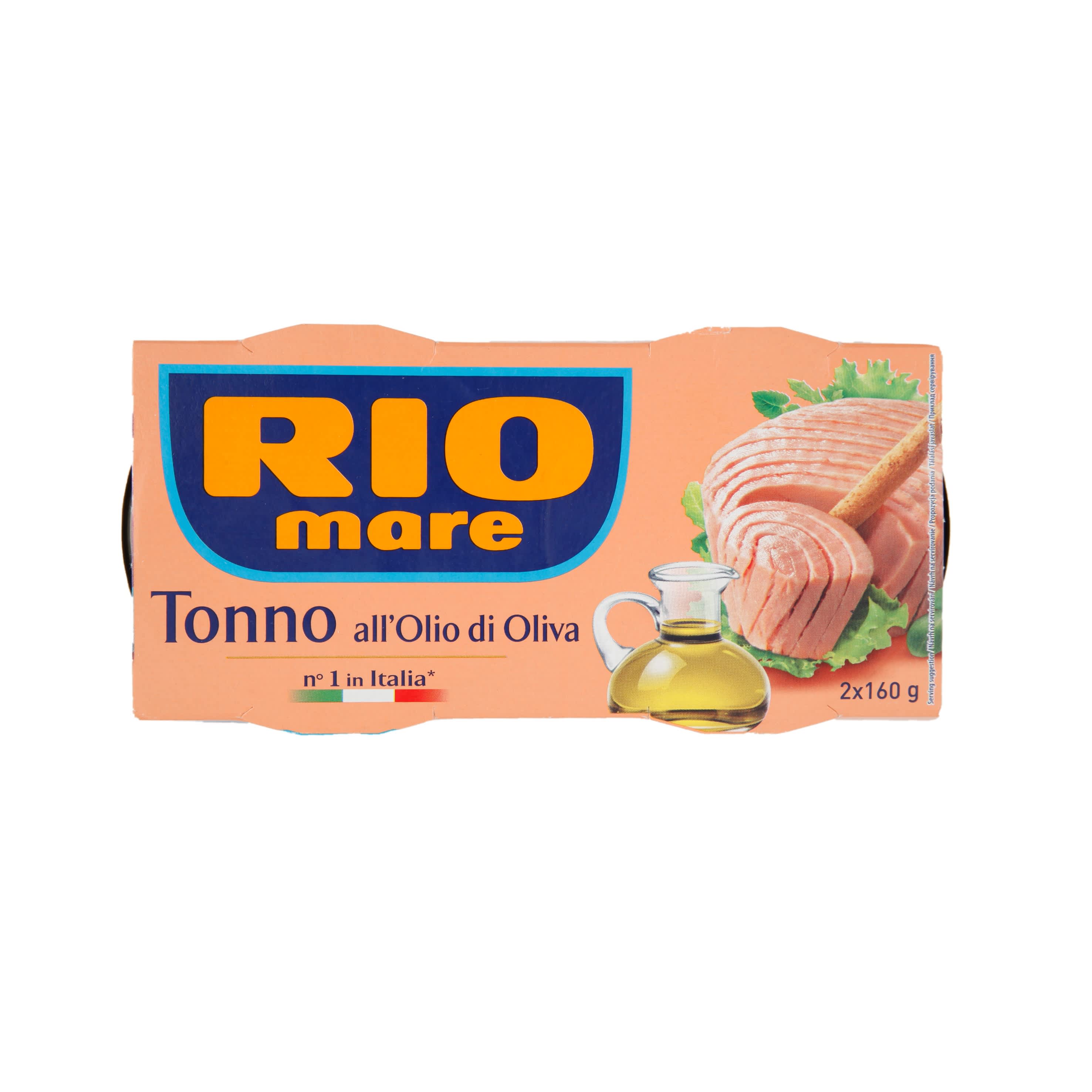 Tuncis Rio Mare olīveļļā 2x160g/104g