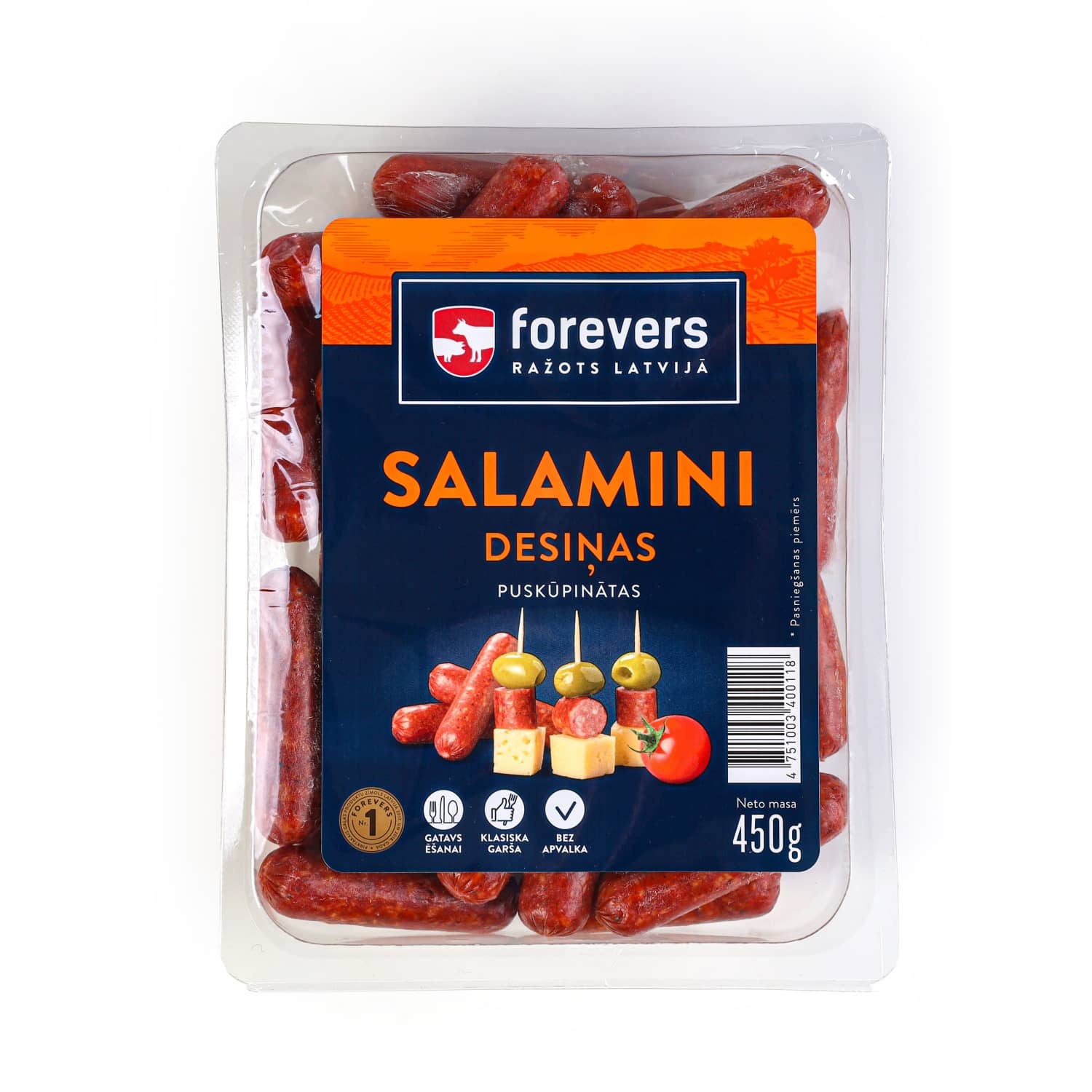 Desiņas Salamini bez apvalka 450g