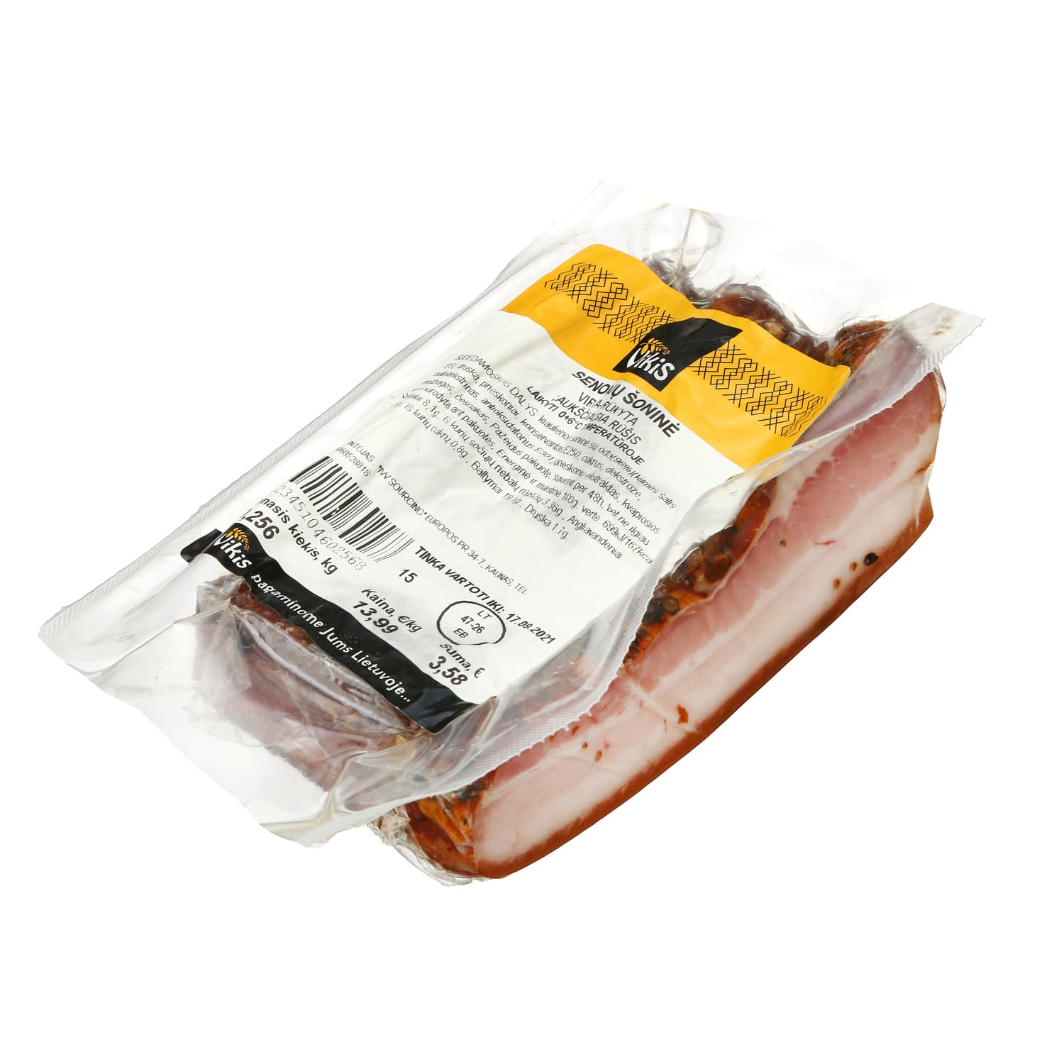 Virta, rūkyta SENOLIŲ šoninė VIKIS, a.r., 1kg