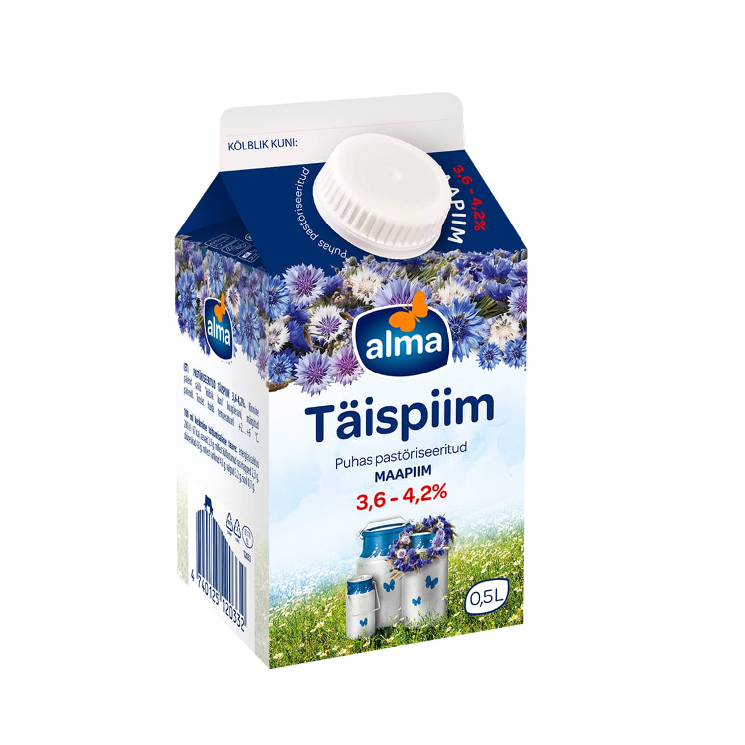 Täispiim Alma 3,6-4,2% 0,5l