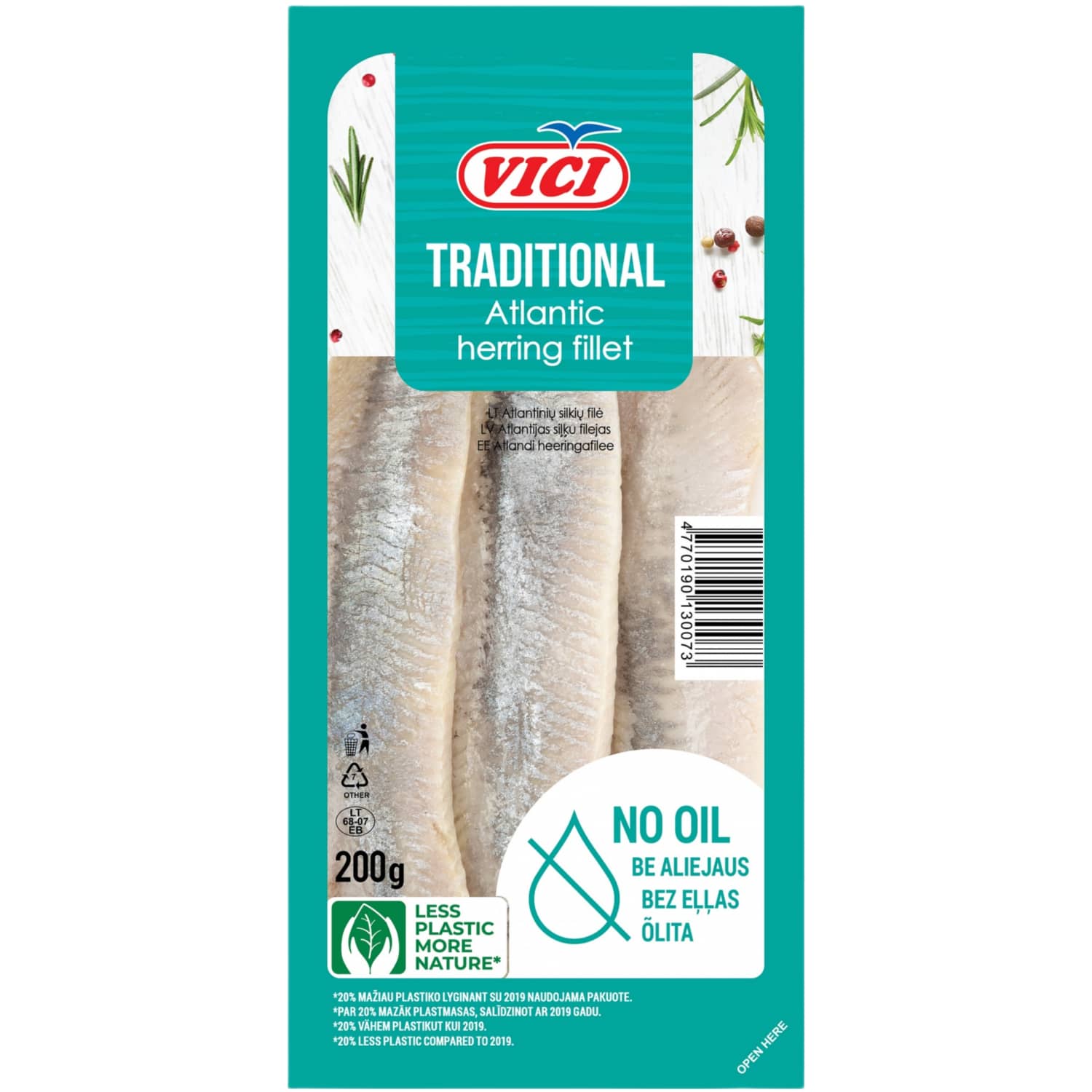 Rimi – akcija / nuolaida: Silkių filė, VIČI MAP, 200 g