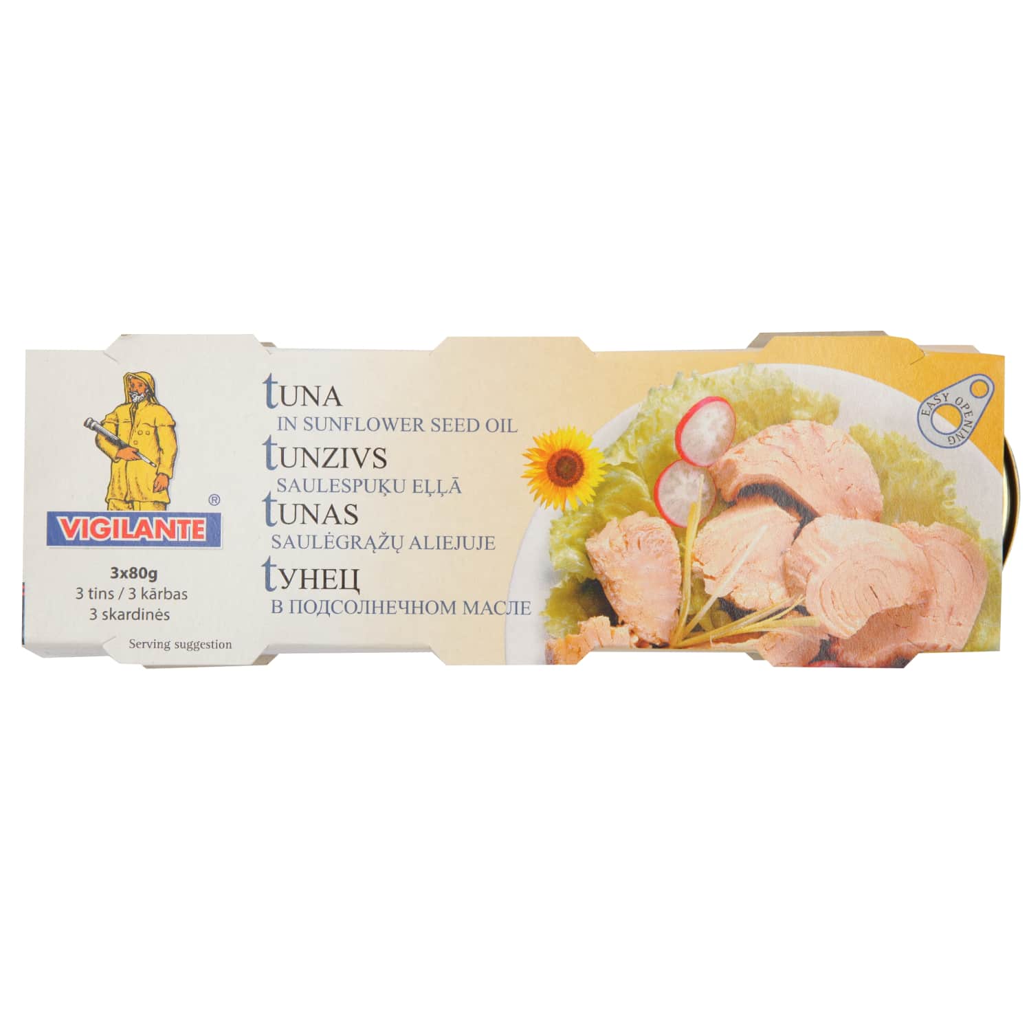 Tuncis Vigilante saul. eļļā 3x80g/3x52g