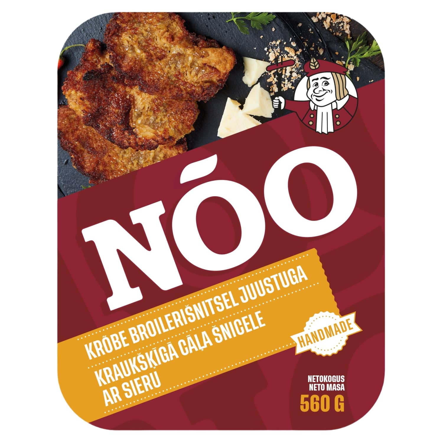 Broilerišnitsel krõbe juustuga Nõo 440g