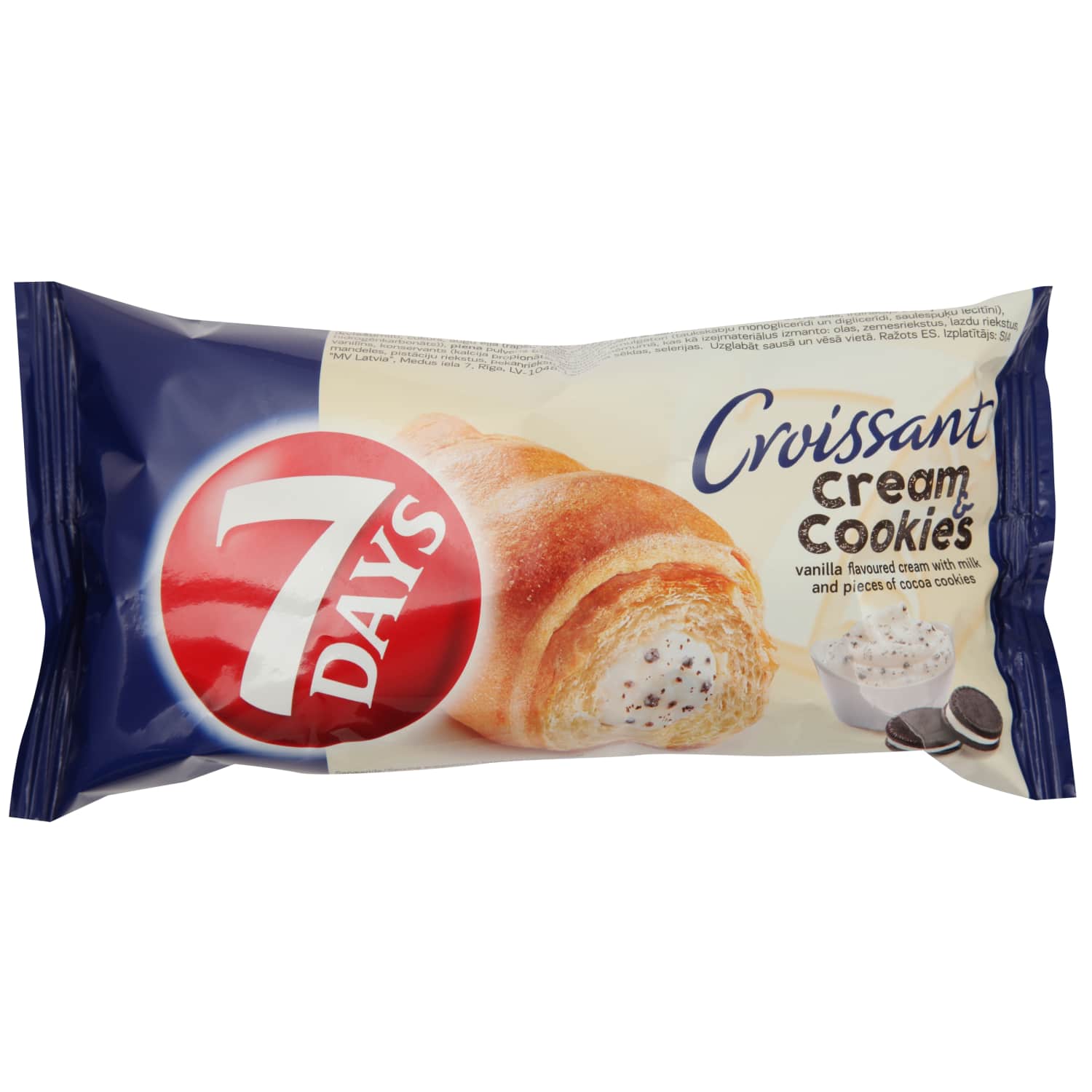 Kruasāns 7Days vaniļas, cepumu pildījumu 60g