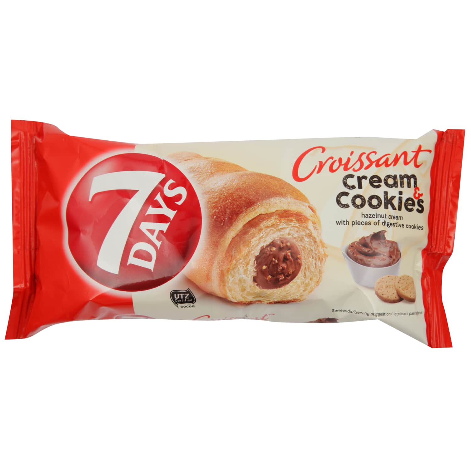 Kruasāns 7Days lazdu riekstu, cep. pild. 60g