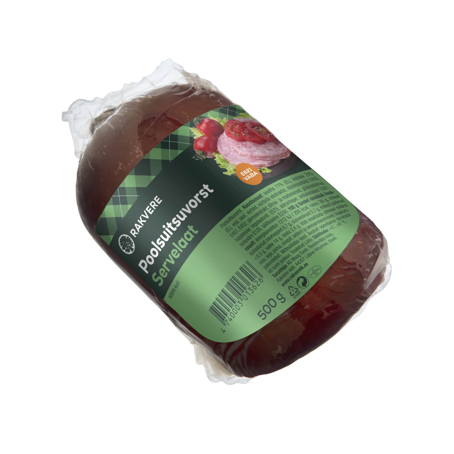 Poolsuitsuvorst servelaat Rakvere 500g