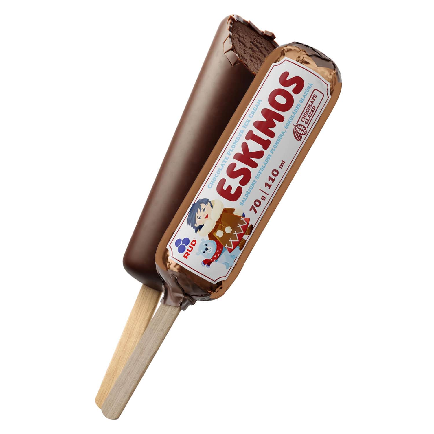 Saldējums Eskimos šokolādes šok.gl. 110ml/70g