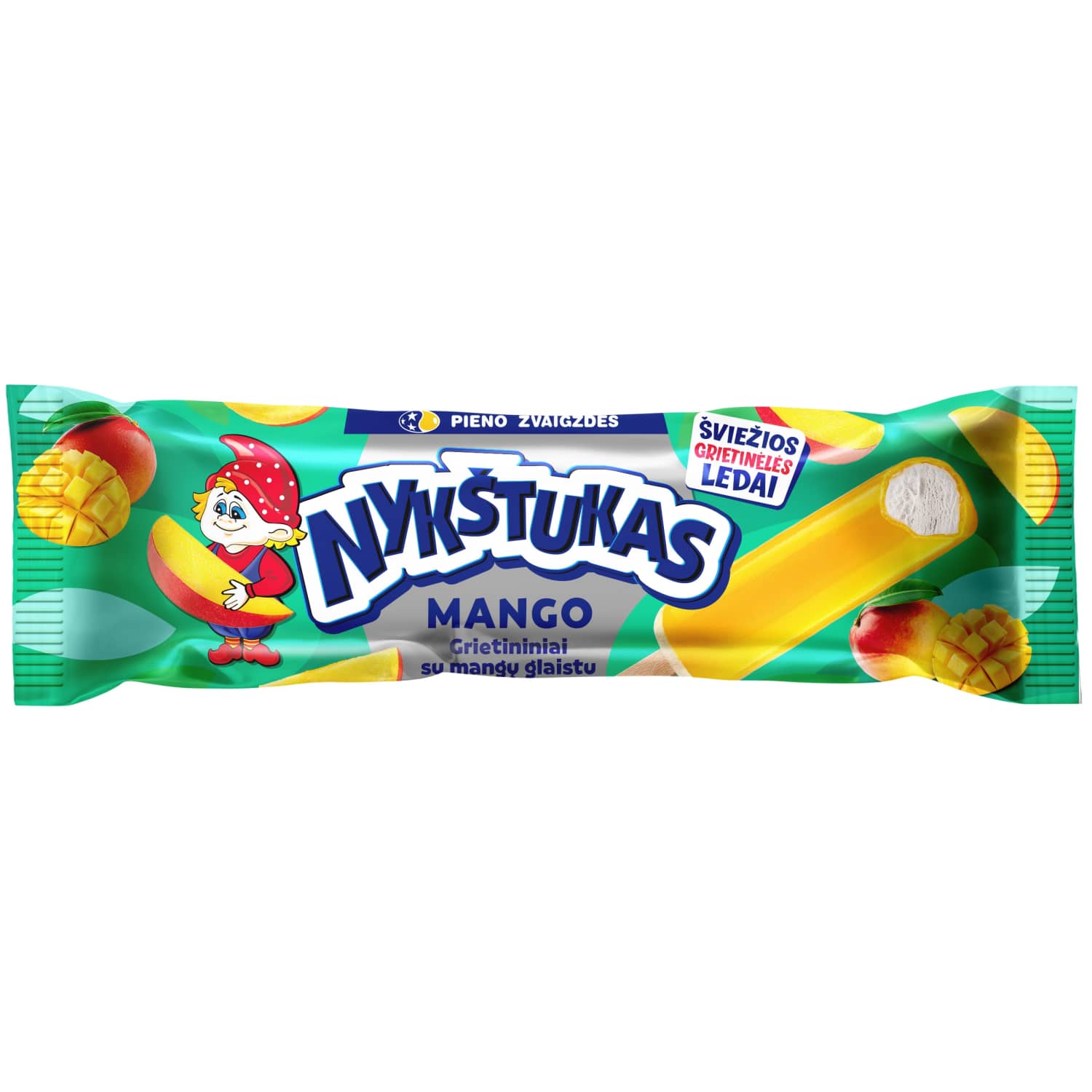 Valg. ledai su mangų gl. NYKŠTUKAS, 80ml/ 64g