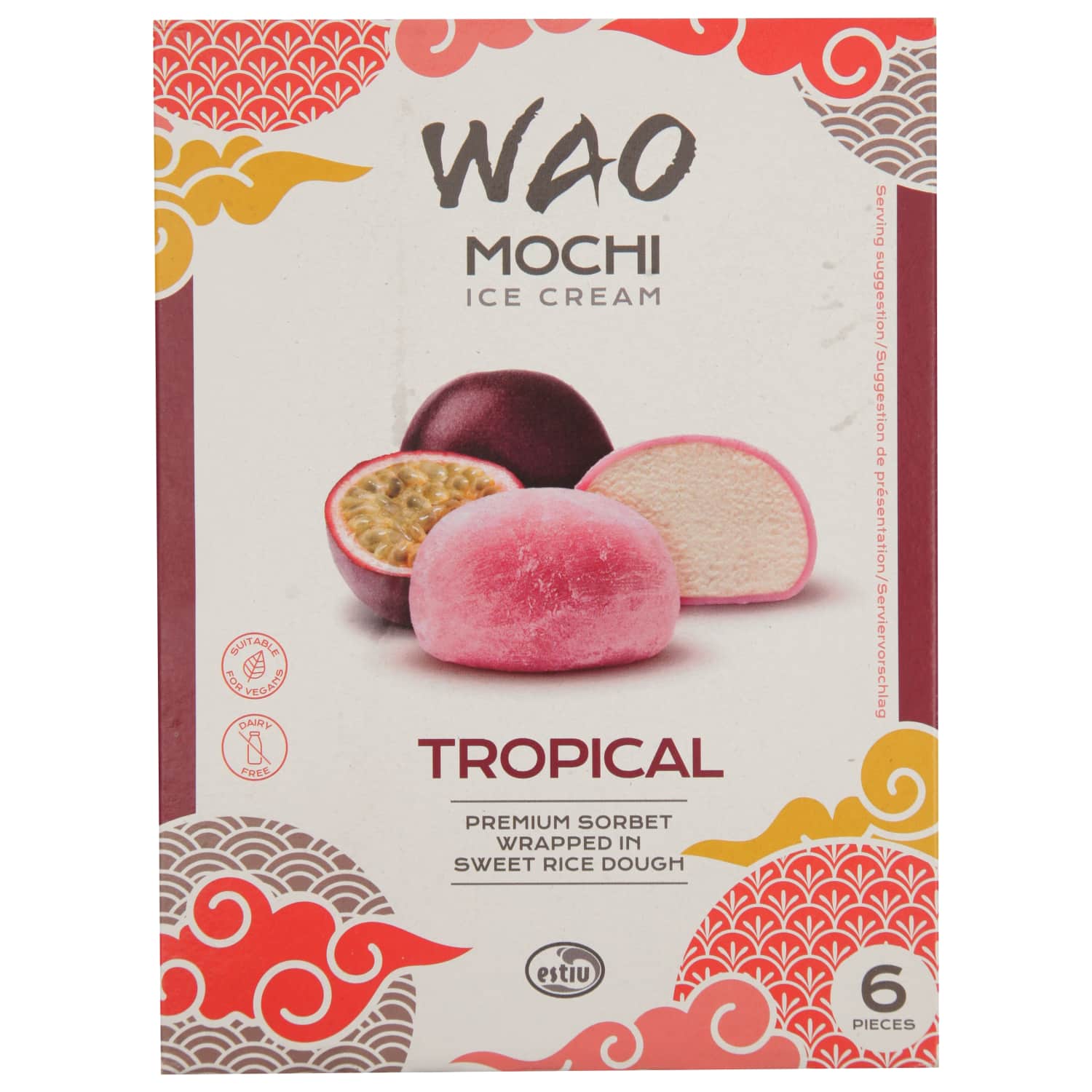 Saldējums Mochi tropisko augļu 6x36ml/6x35g