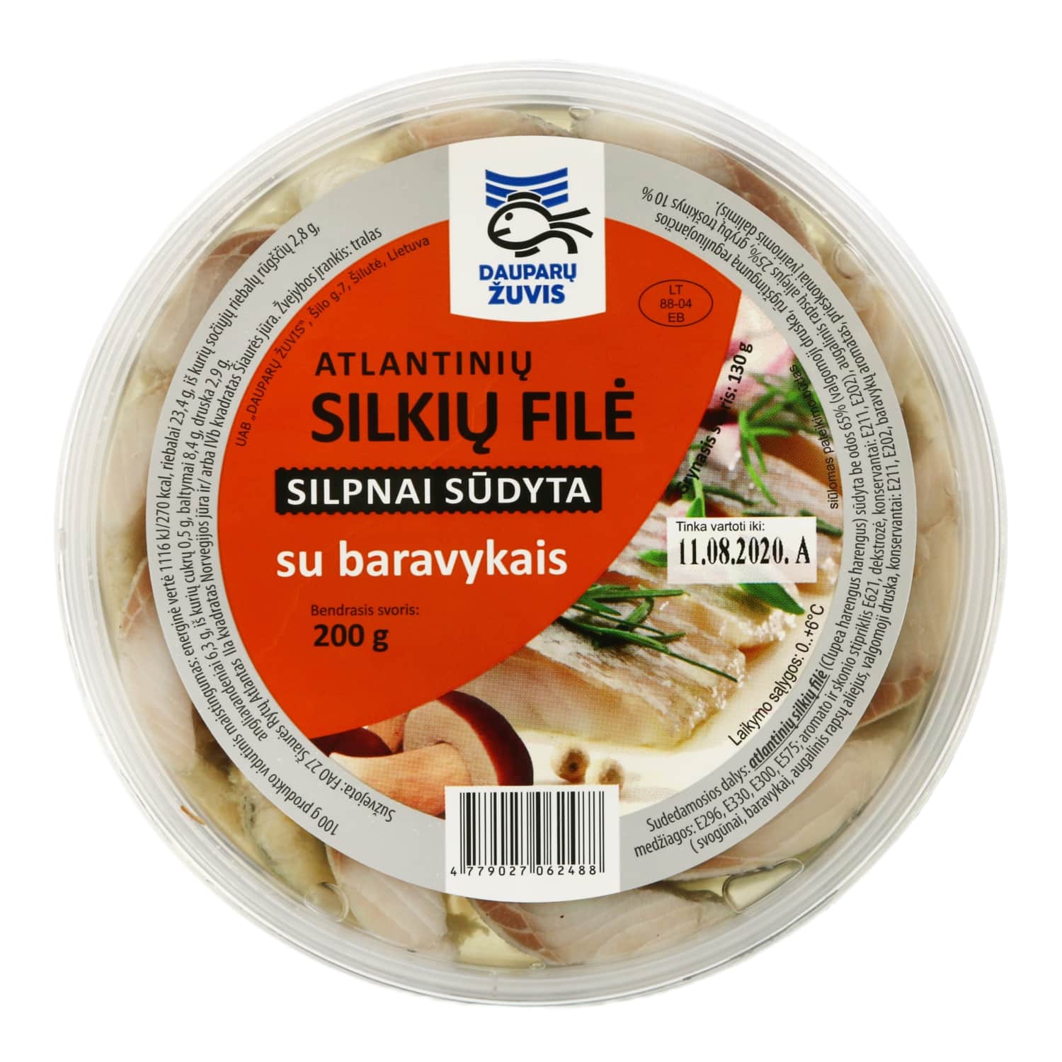 Silkių filė gabaliukai su barav. DAUPARŲ,200g