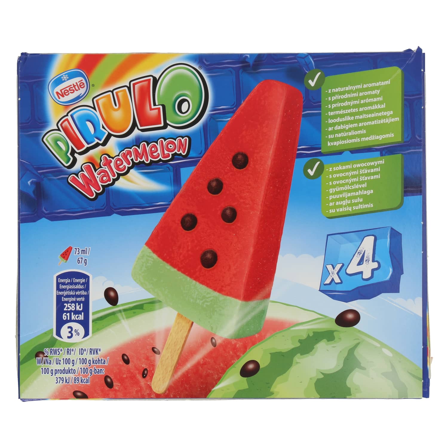 Arbūzų sk. valg. ledai PIRULO, 292 ml / 268 g