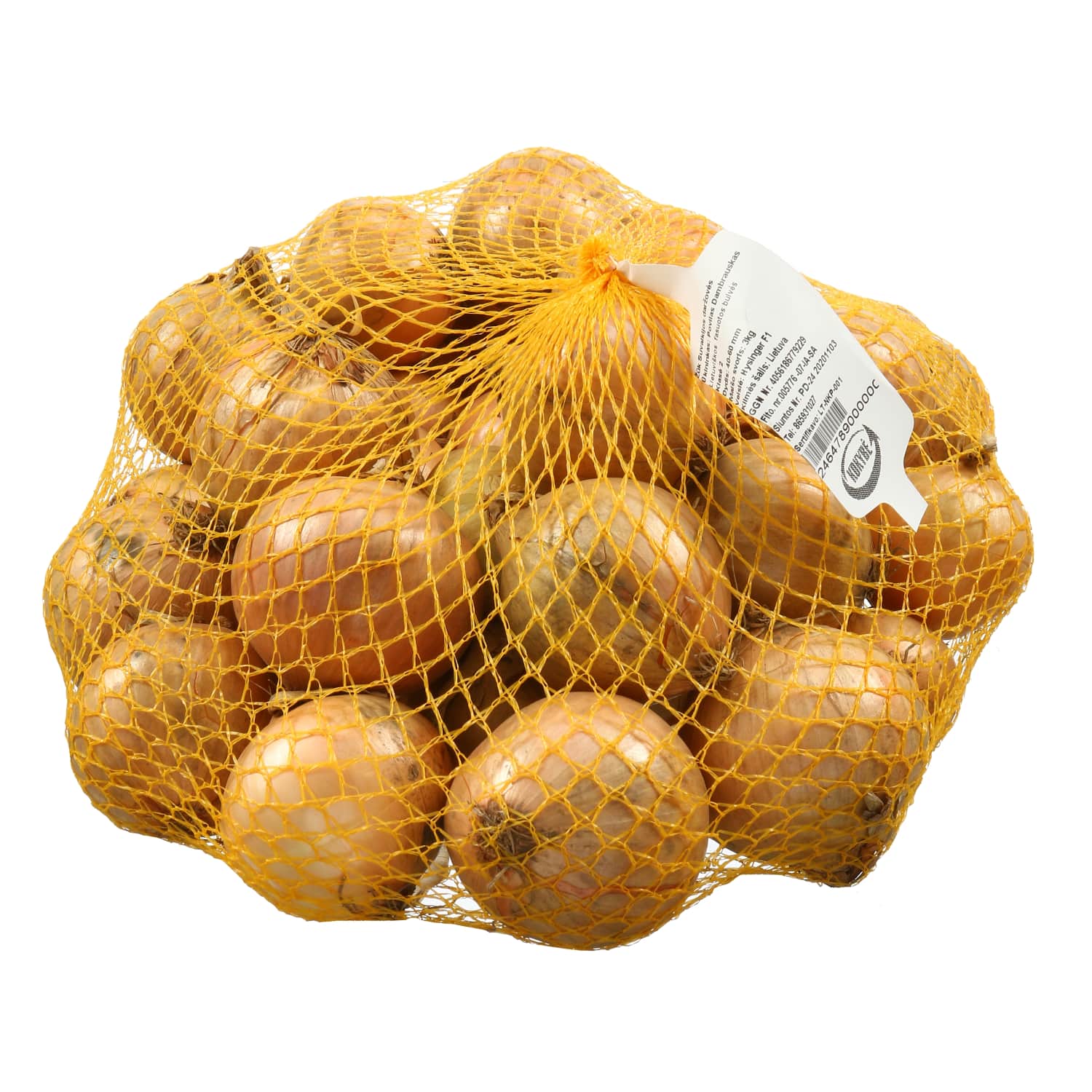 Fasuoti svogūnai, 3 kg