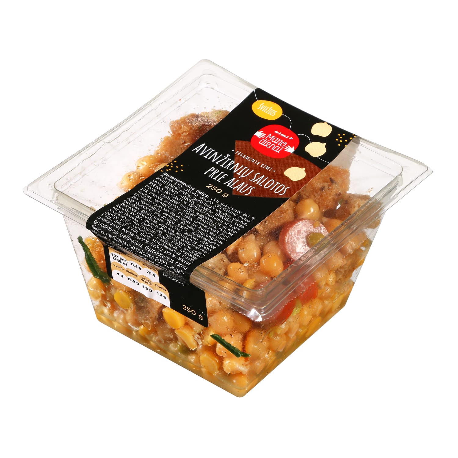 Rimi – akcija / nuolaida: Avinžirnių salotos prie alaus, 250g