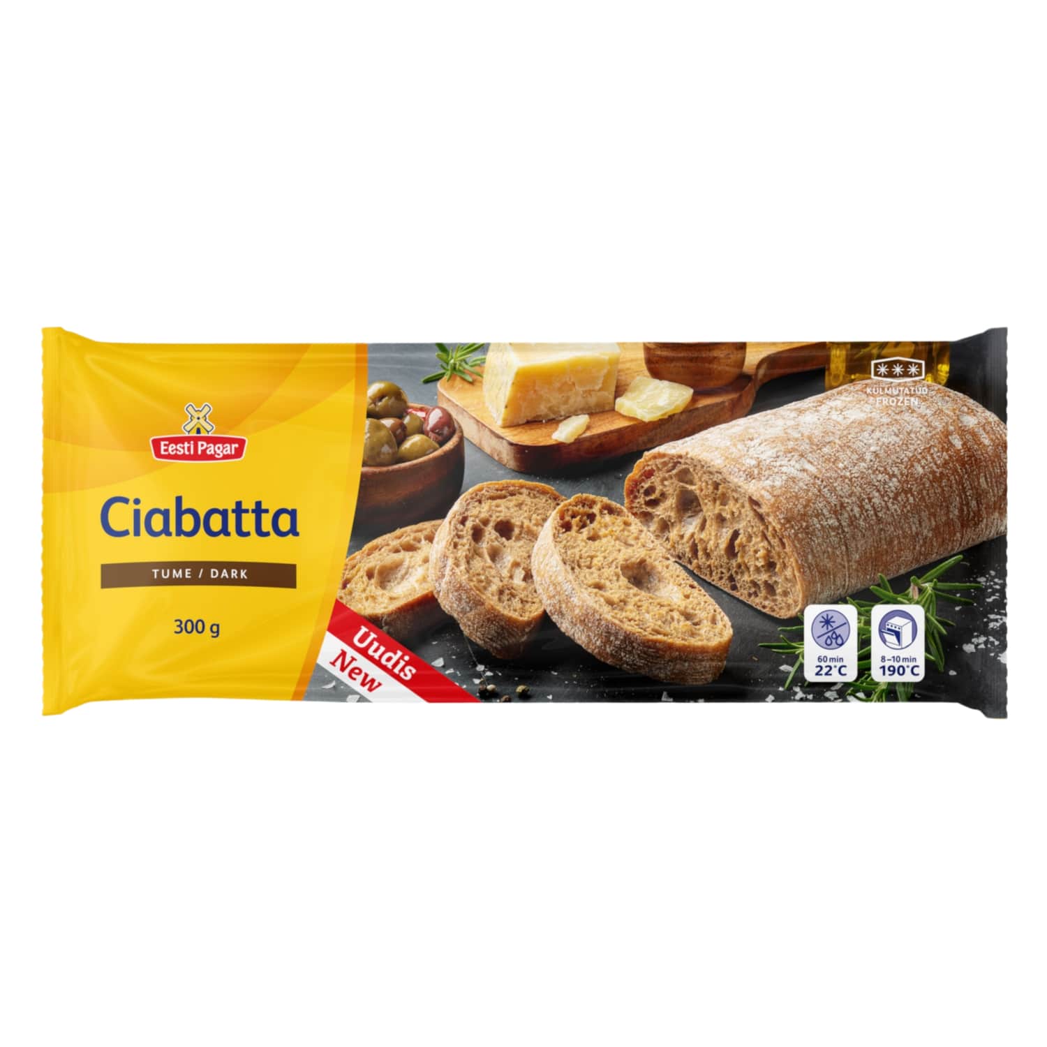 Ciabatta tume külmutatud Eesti Pagar 300g