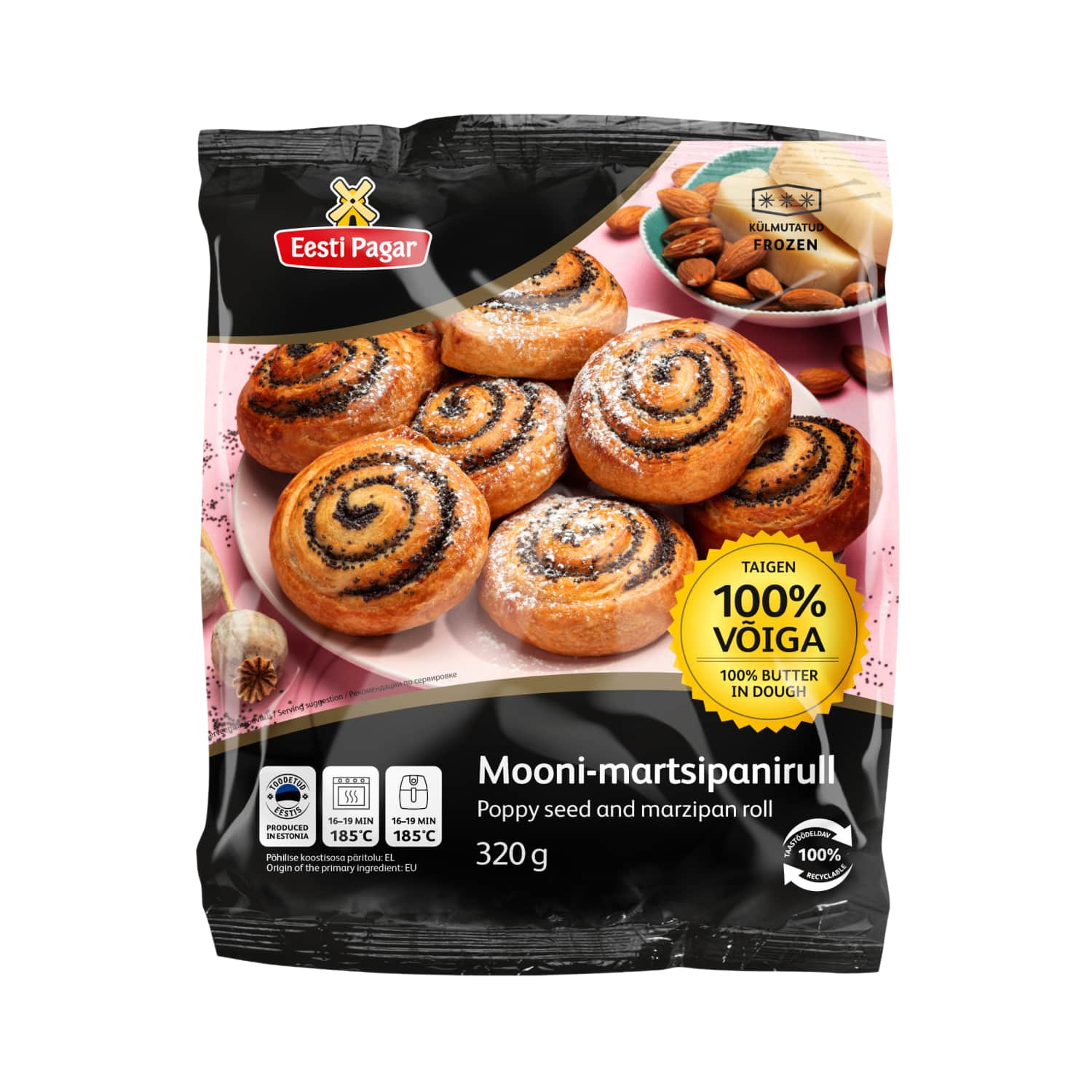 Mooni-martsipanirull külmutatud 320g