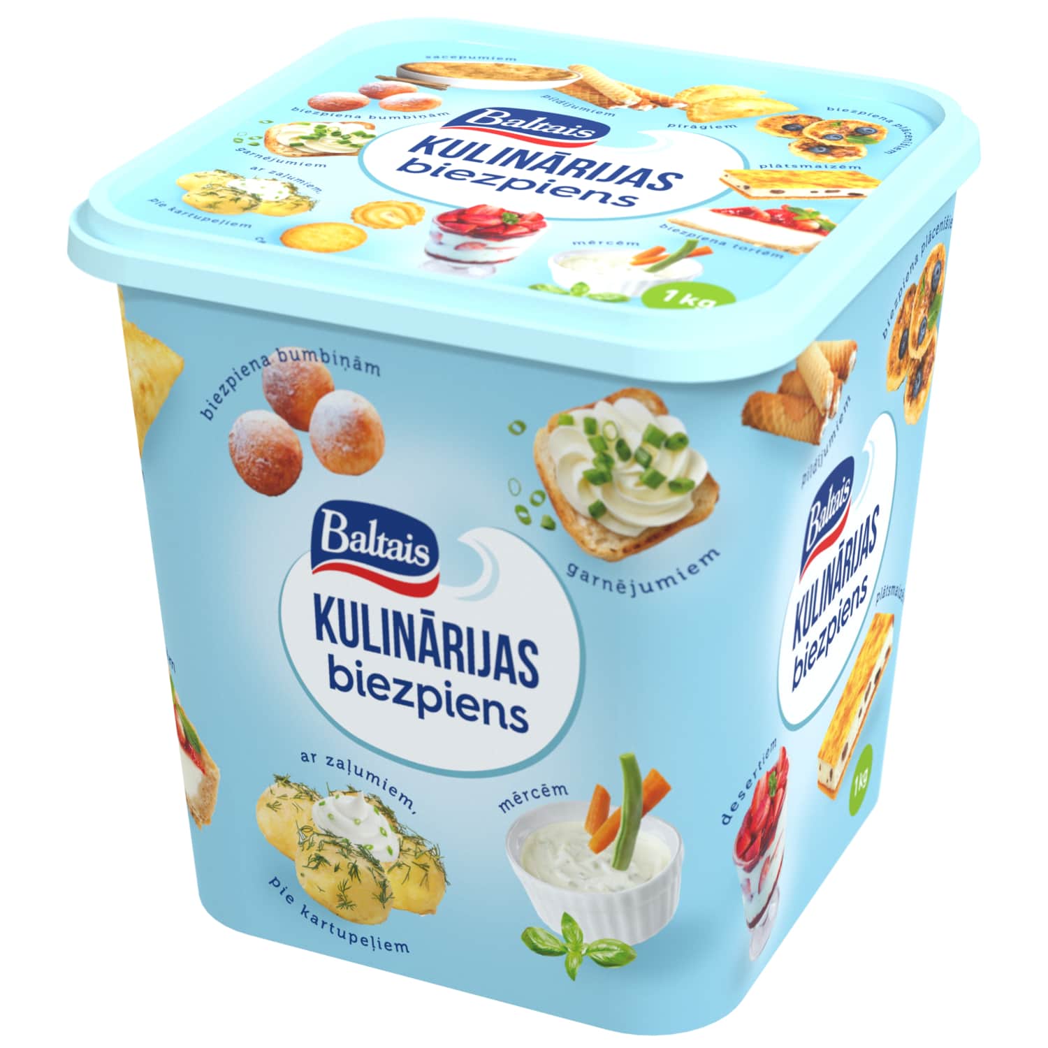 Biezpiens Baltais kulinārijas 1kg