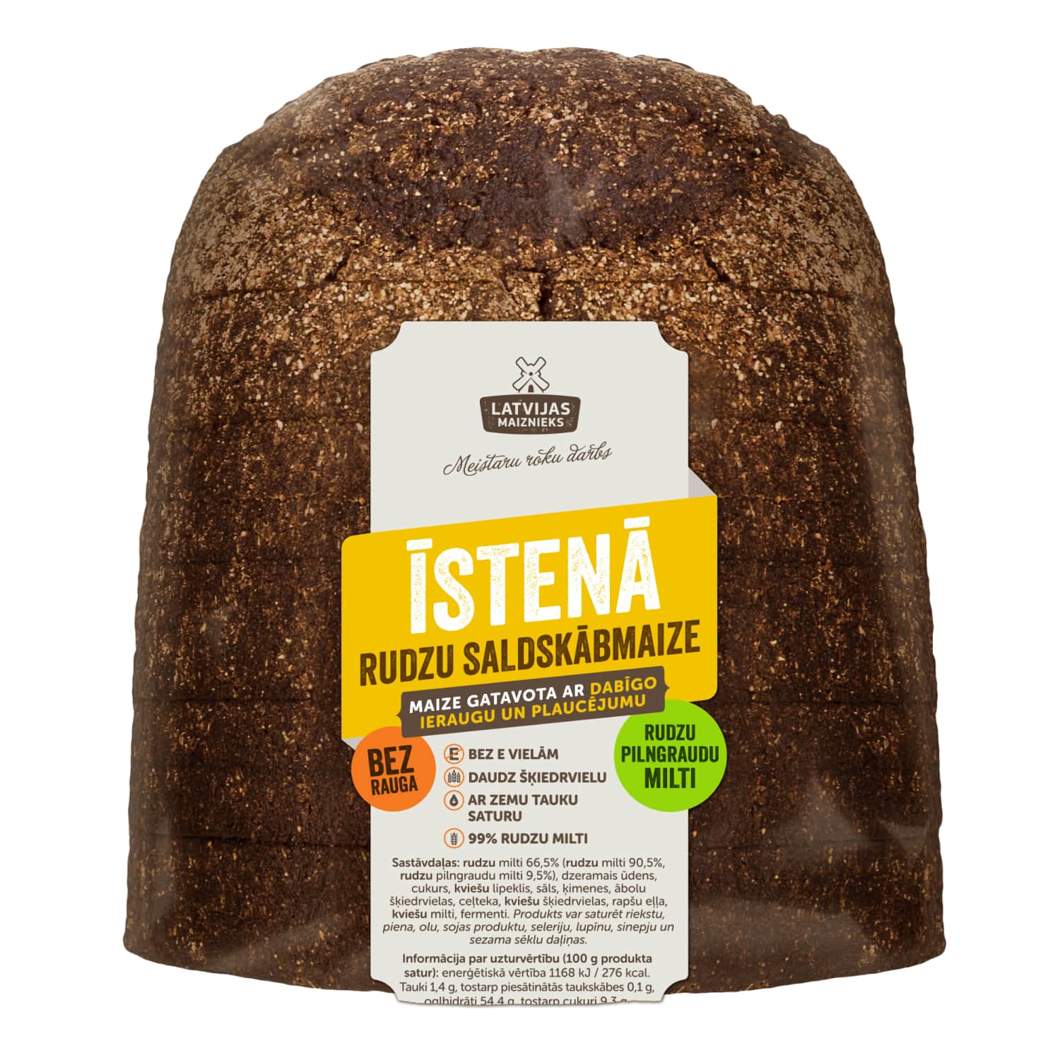 Rudzu maize Īstenā saldskābā 730g