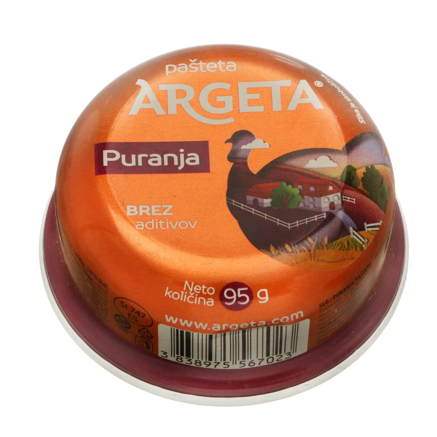 Pastēte Argeta tītara gaļas 95g