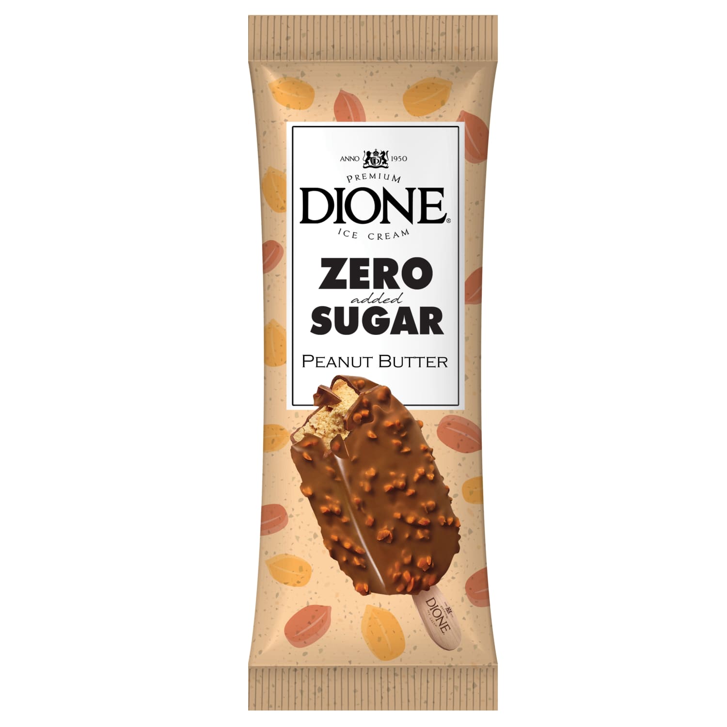 Saldējums Dione zemesriekstu sviesta 90ml/78g