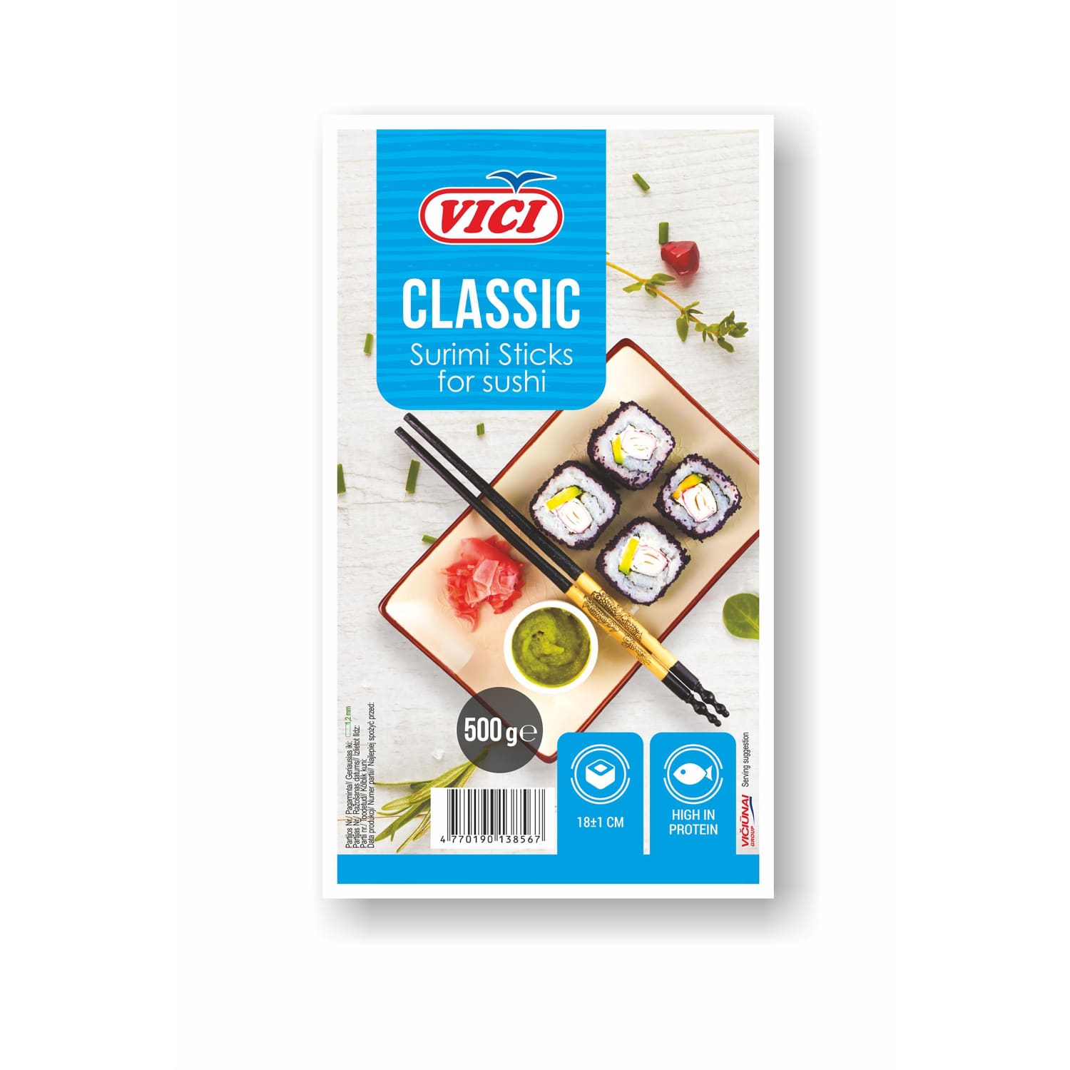 Surimi nūjiņas Viči classic garās 500g
