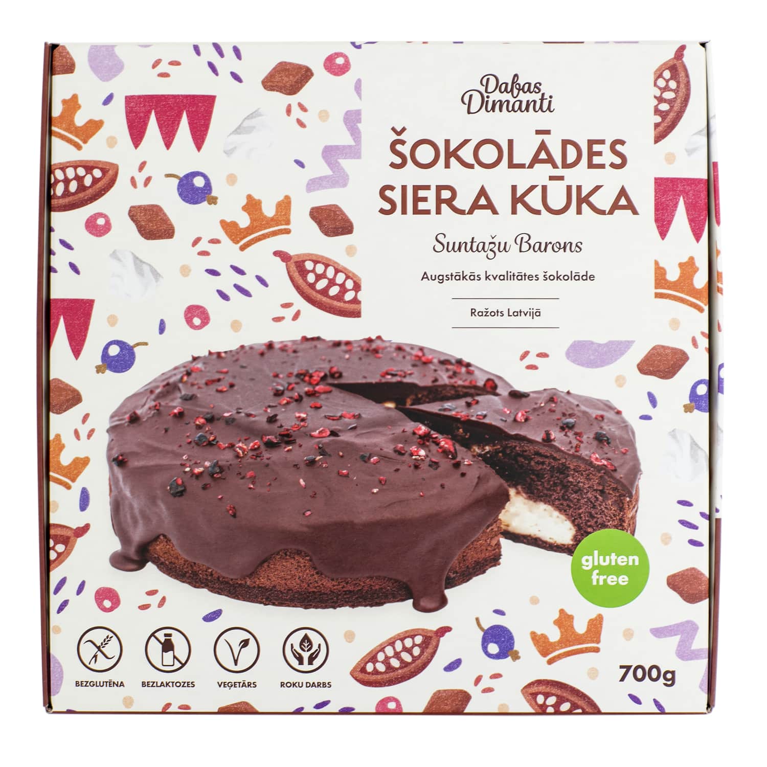 Siera kūka Suntažu Barons šokolādes 700g