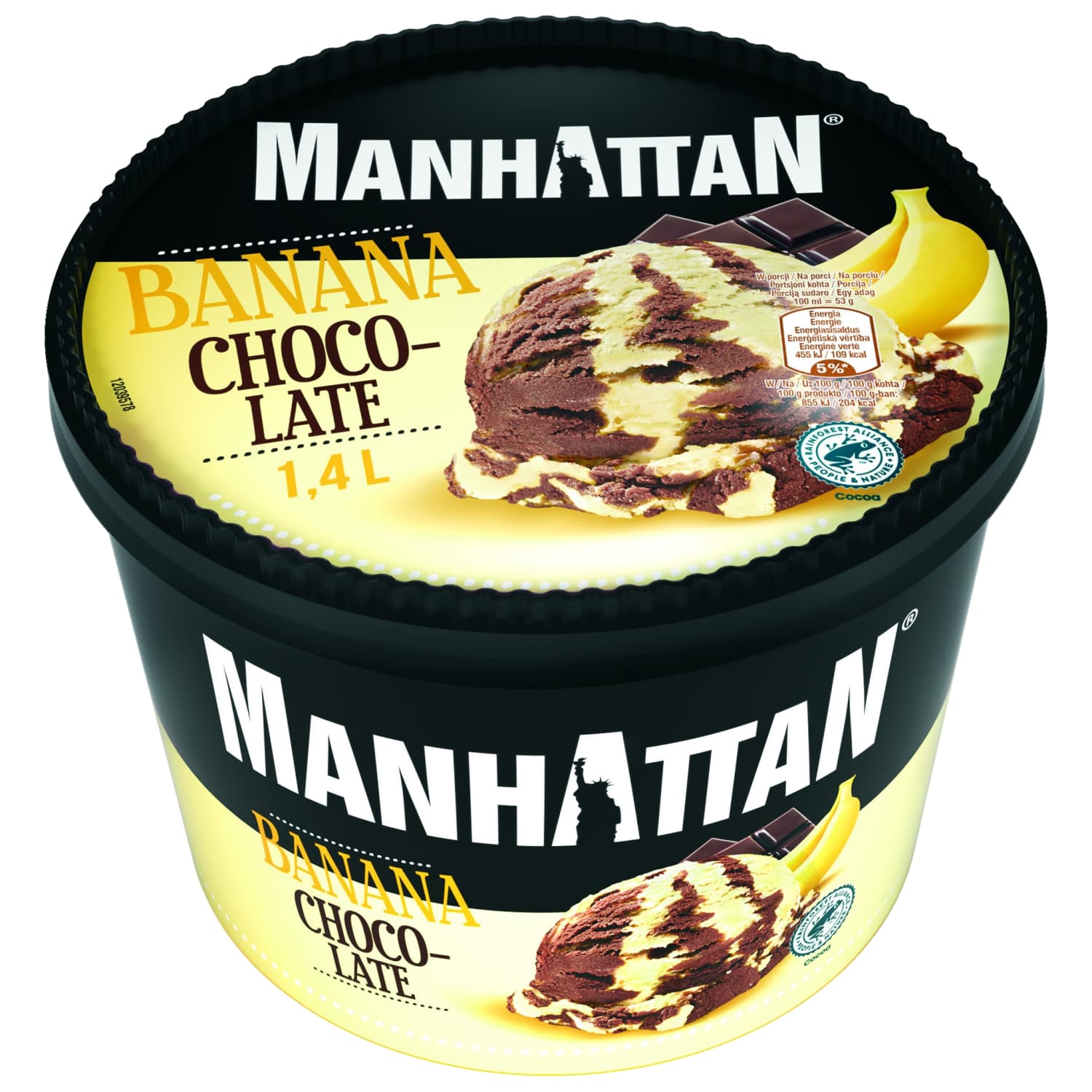 Sald. Manhattan banānu - šokolādes 1,4L/742g
