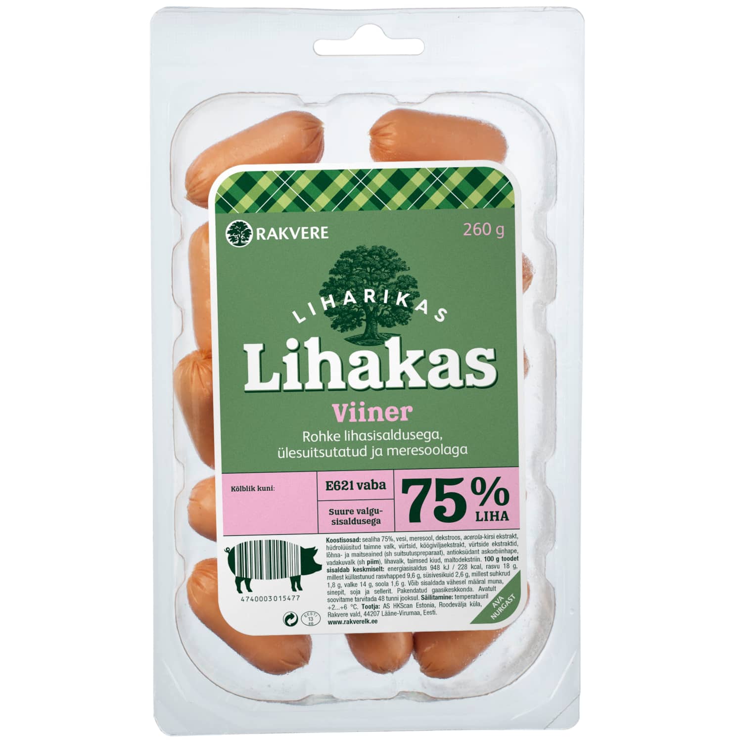 Viiner Lihakas Rakvere 260g