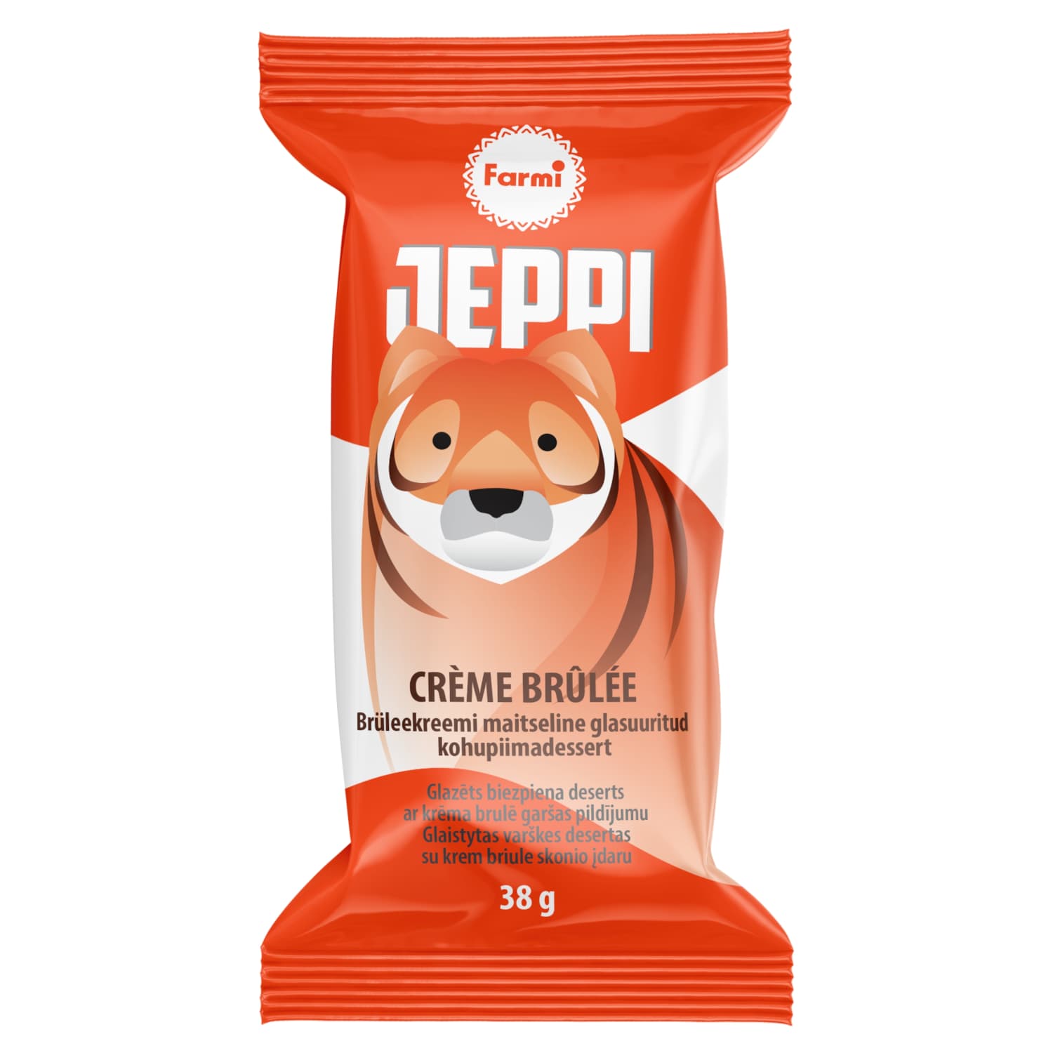 Biezp. sieriņš Jeppi ar krēma brulē garš. 38g