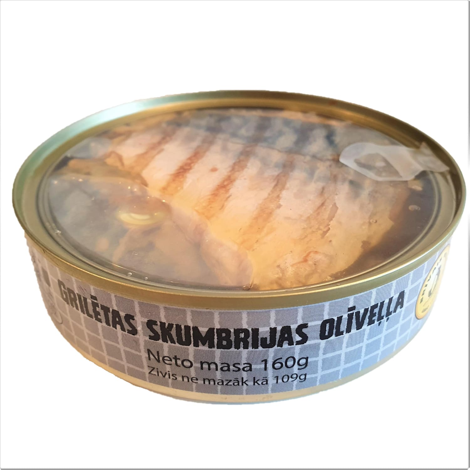 Skumbrijas gril. olīveļļā, caursp. 160g/109g