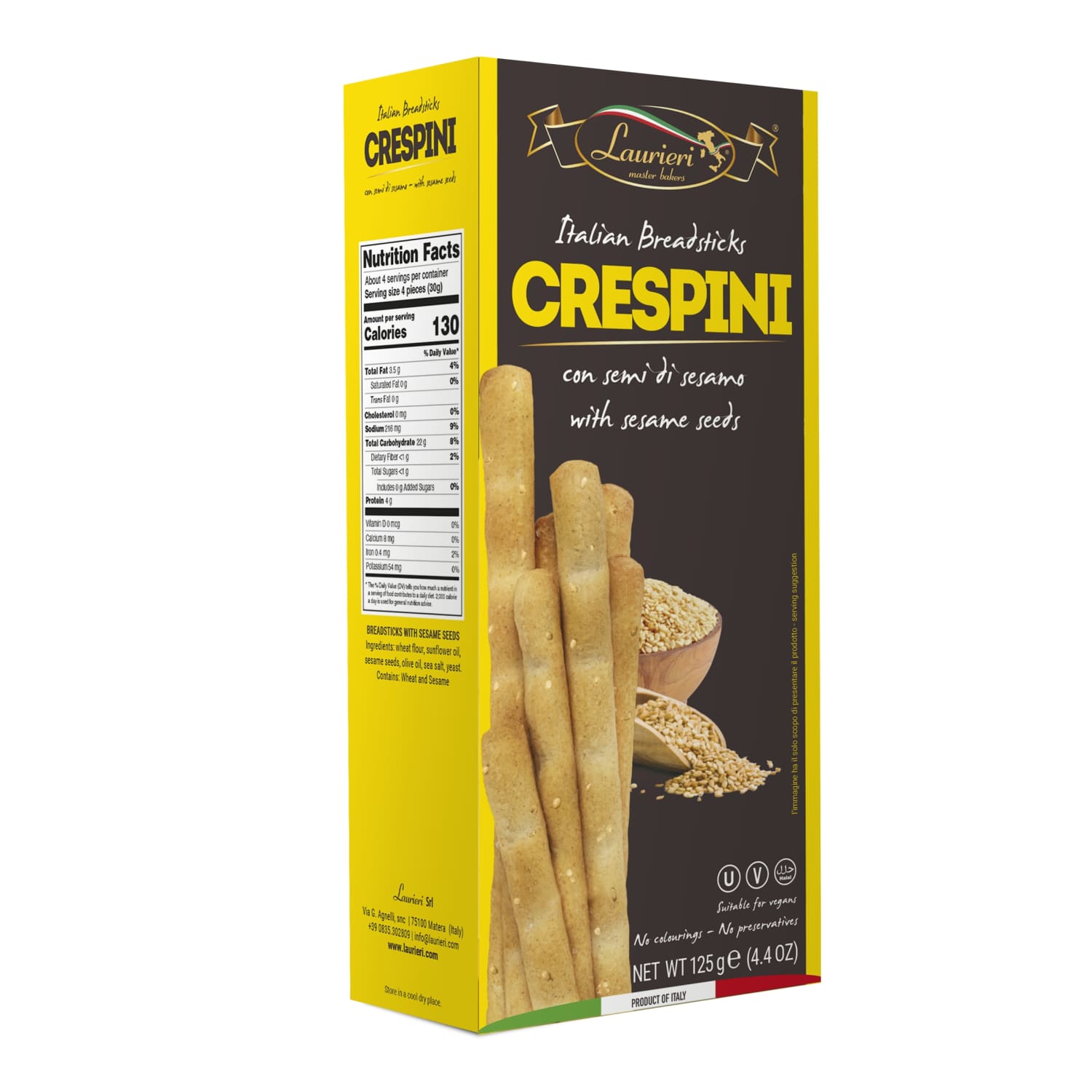 Grissinid seesamiseemnetega Laurieri 125g