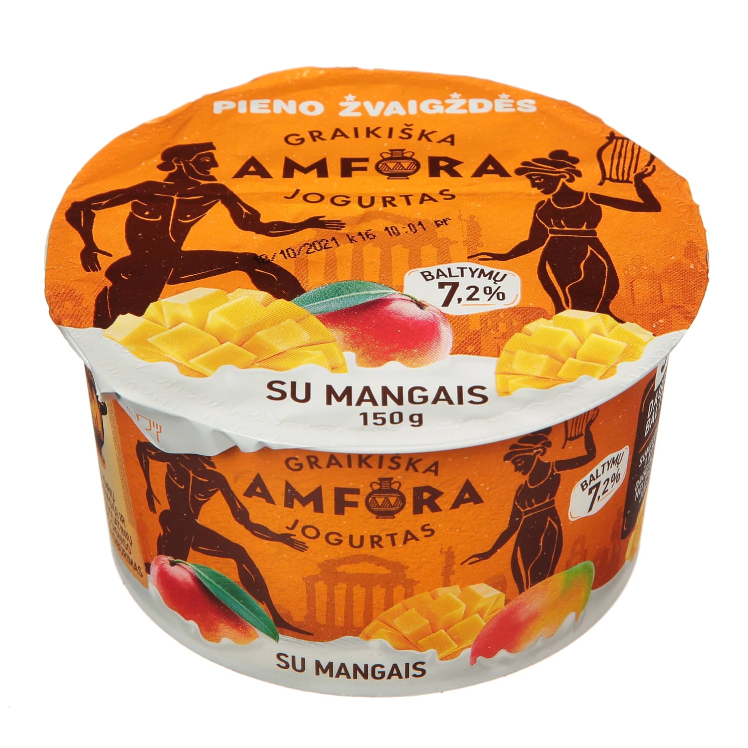 Jogurtas su mang. GRAIKIŠKA AMFORA, 3,1%,150g