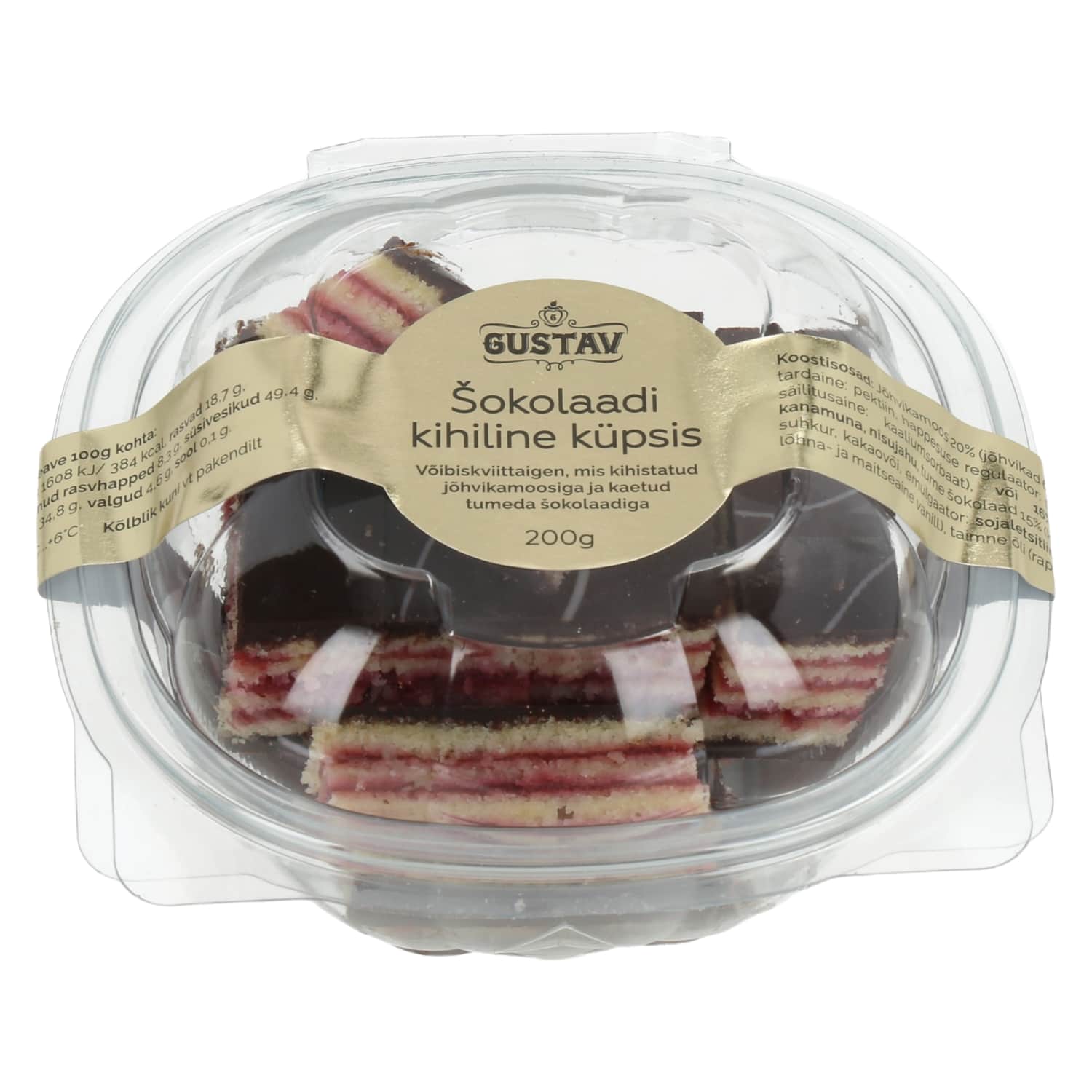 Šokolaadi kihiline küpsis Gustav 200g