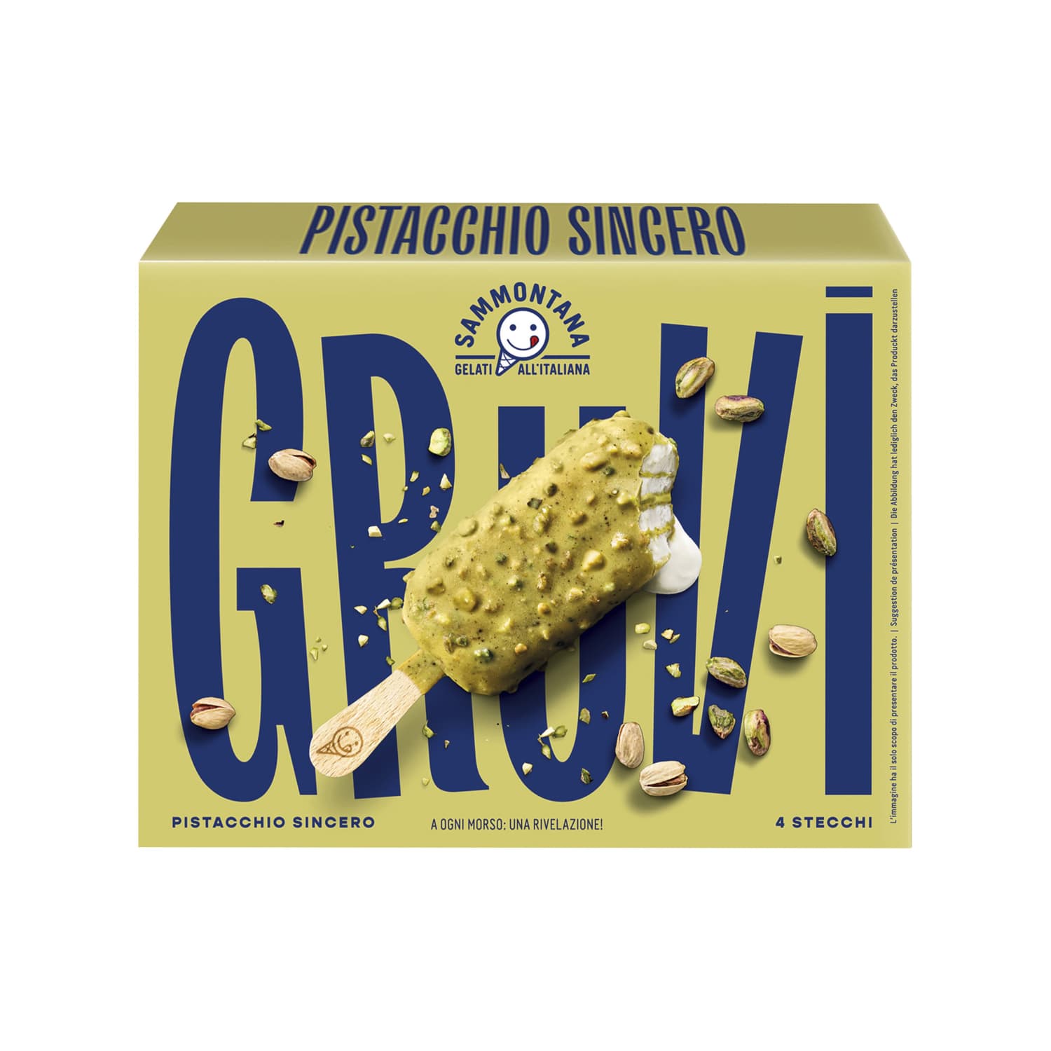Saldējums Gruvi pistāciju 4x60g