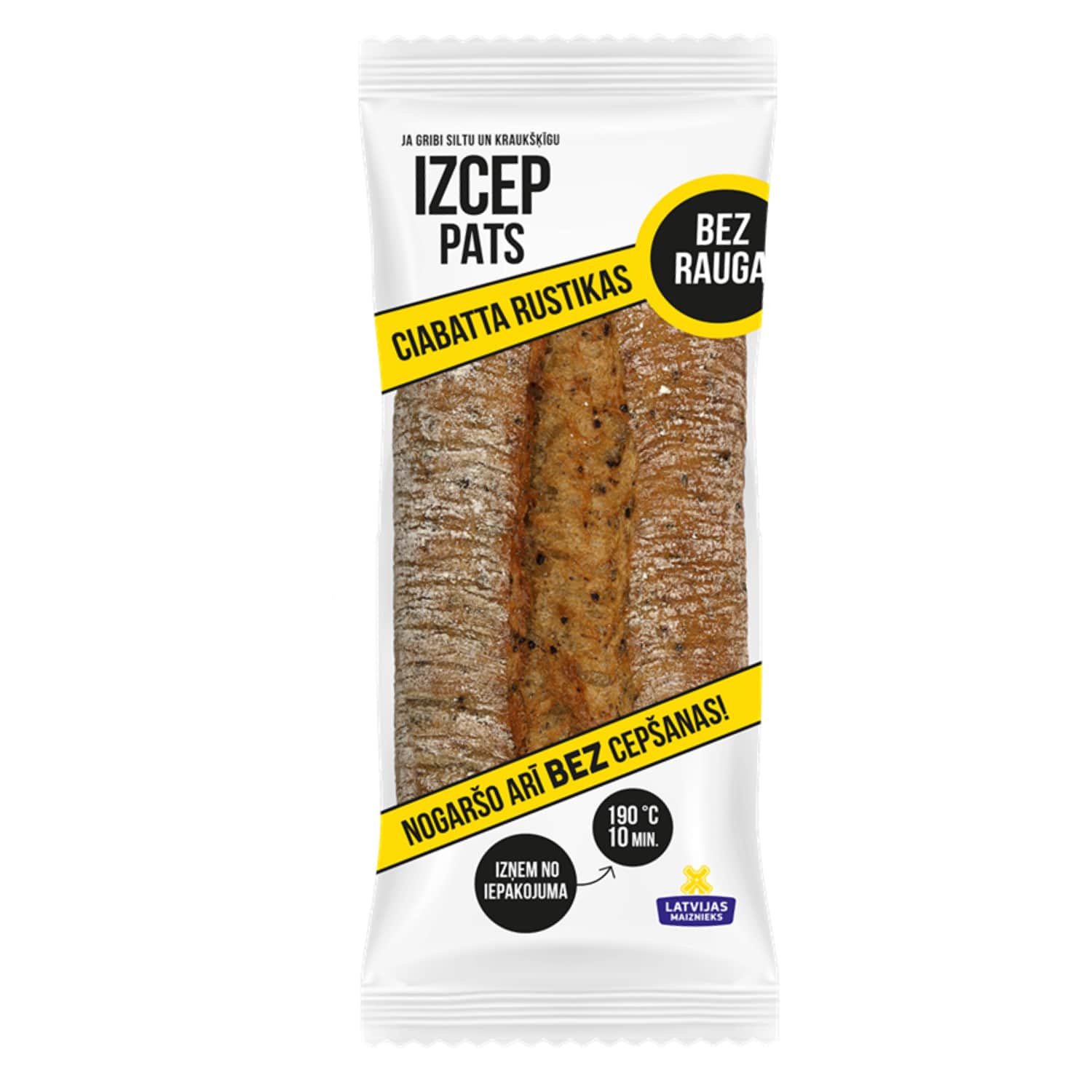 Ciabata Rustika Izcep pats bez rauga 300g