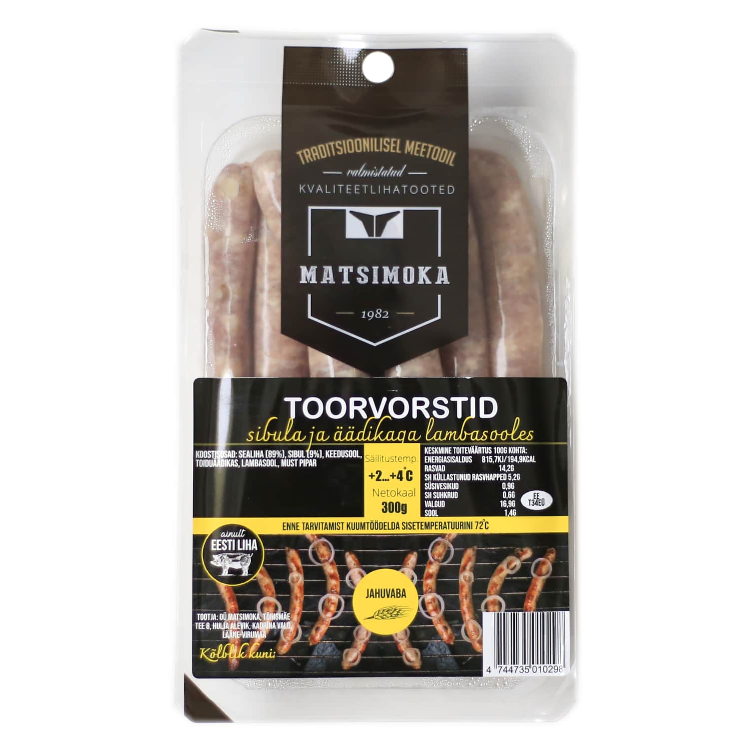 Toorvorstid sibula ja äädikaga 300g