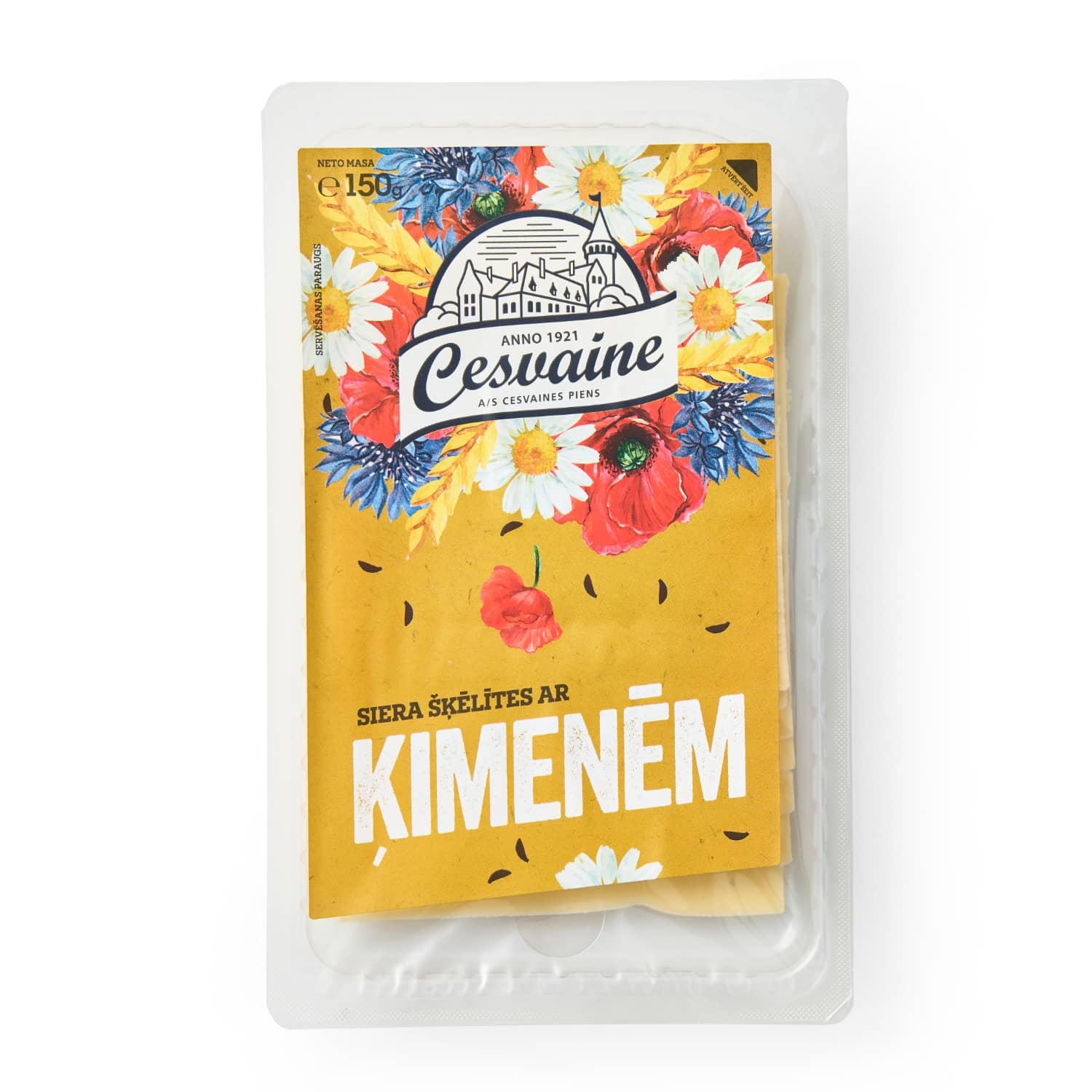 Siers Cesvaines piens ar ķimenēm šķēlīt. 150g