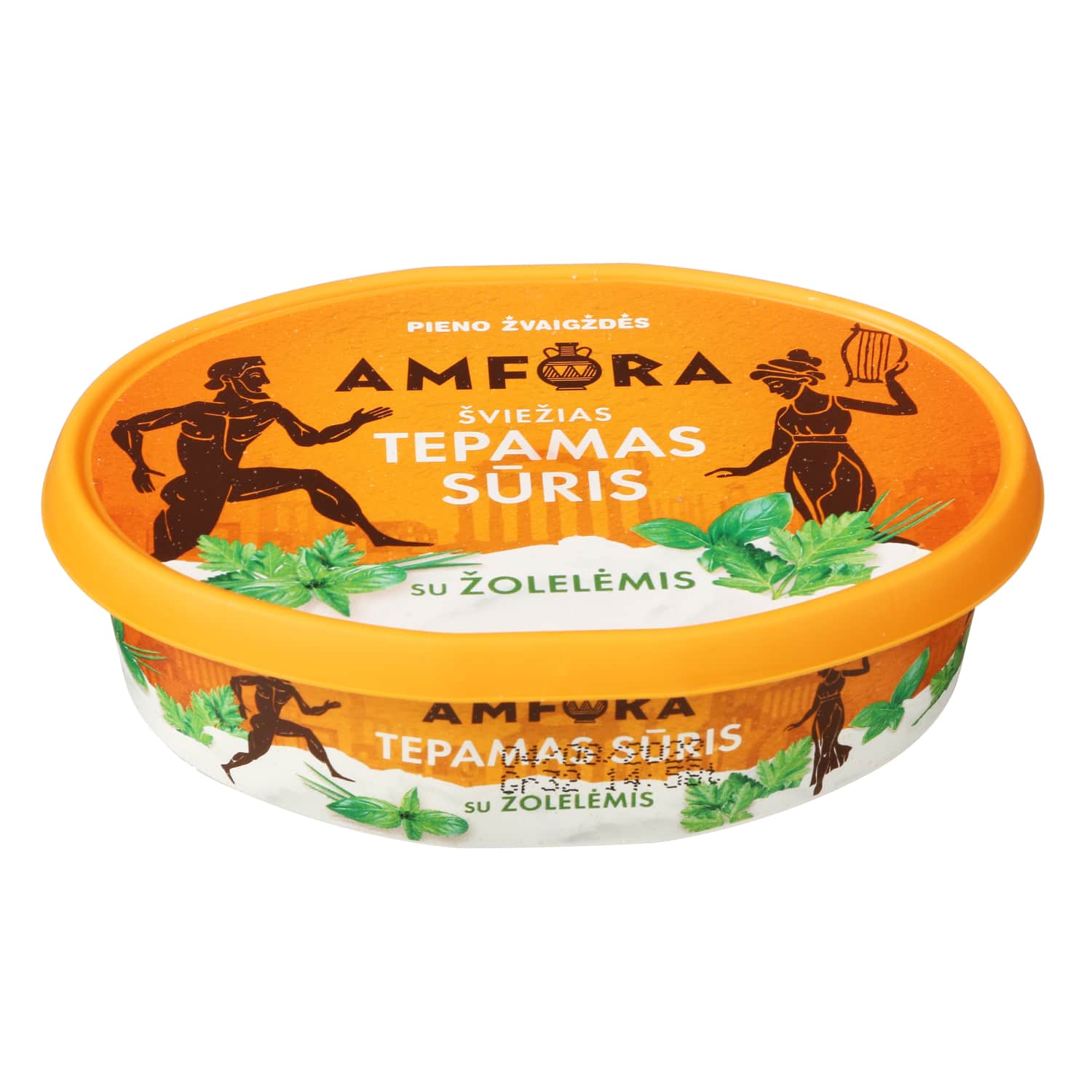 Šv. tep. sūris su žol. AMFORA, 23%rieb, 180g