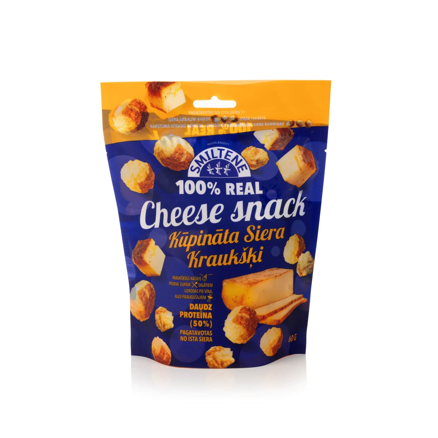 Siera kraukšķi Smiltene Kūpināta siera 60g