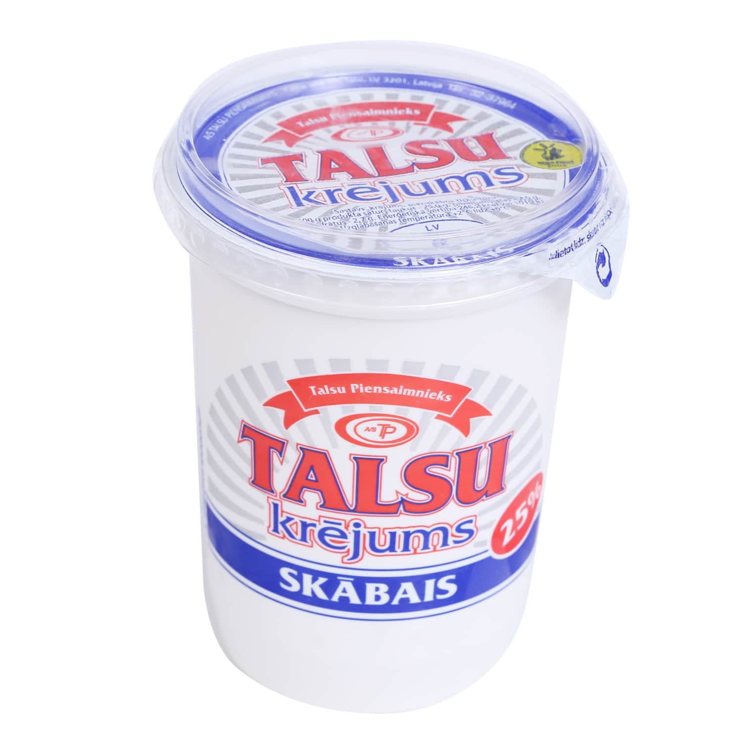Krējums skābais Talsu 25% 400g