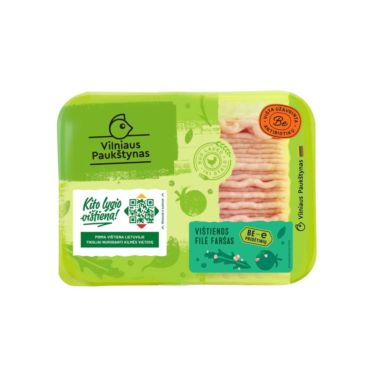 Rimi – akcija / nuolaida: Faršas V.PAUKŠTYNAS iš višt. filė be E, 400g