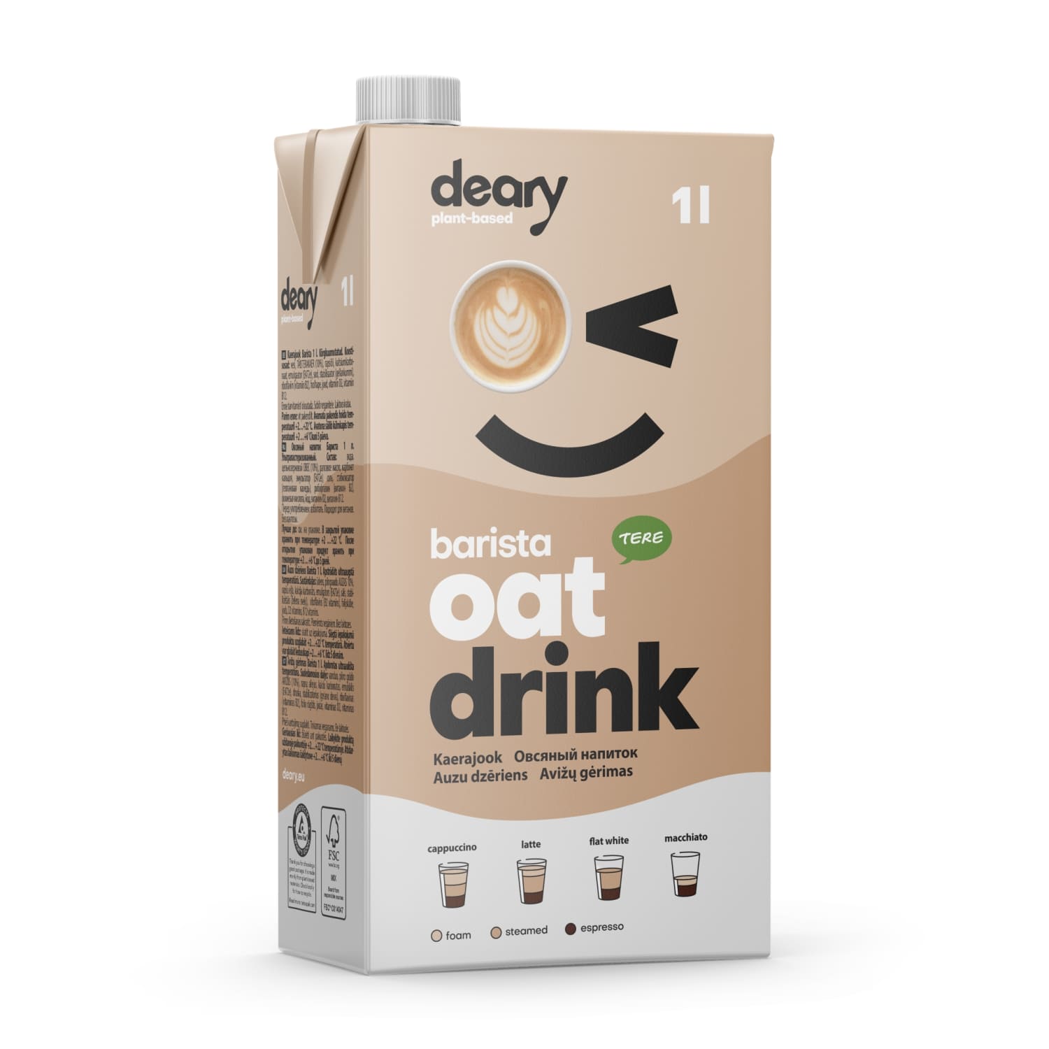 Auzu dzēriens Tere Deary barista 1l