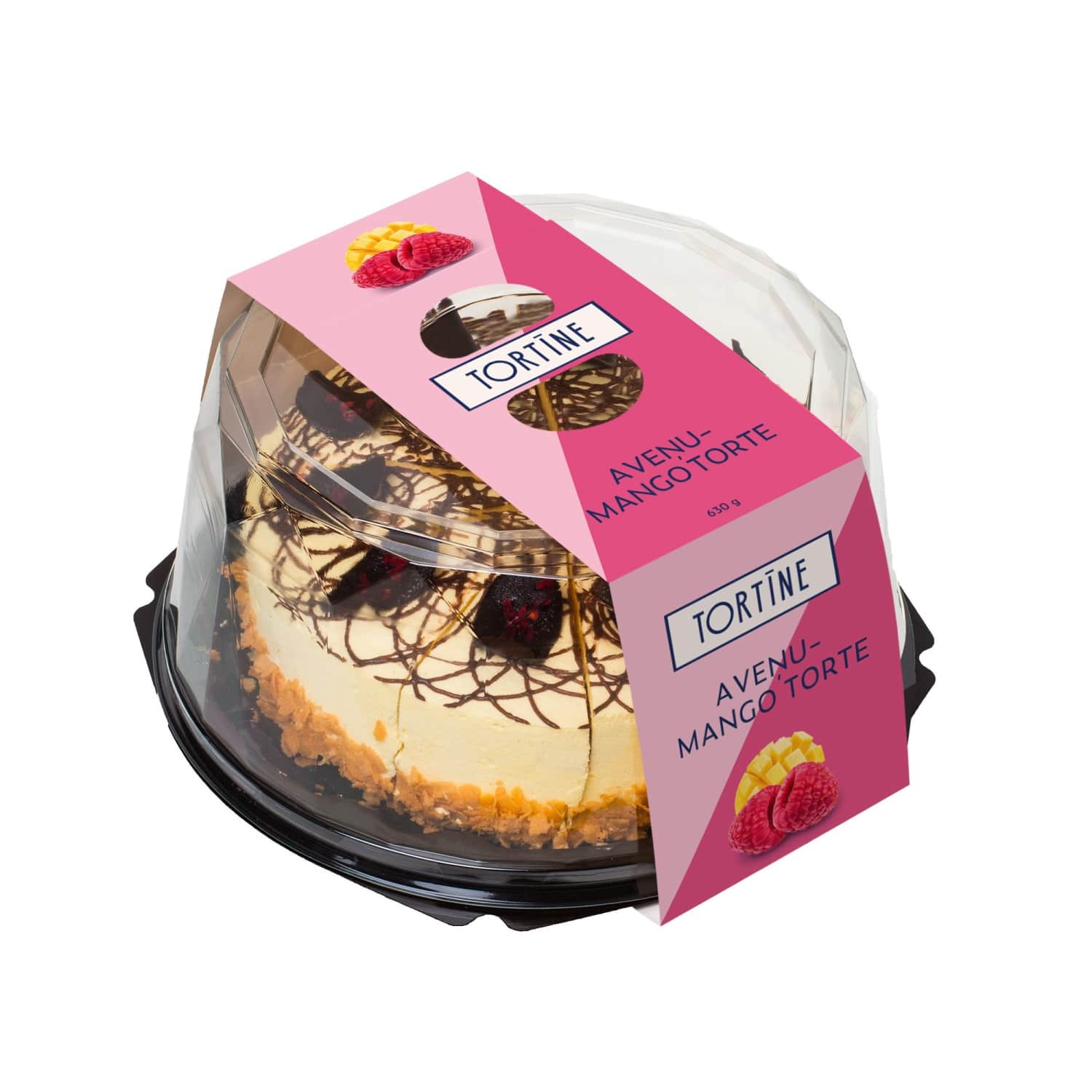 Torte Tortīne aveņu mango 630g