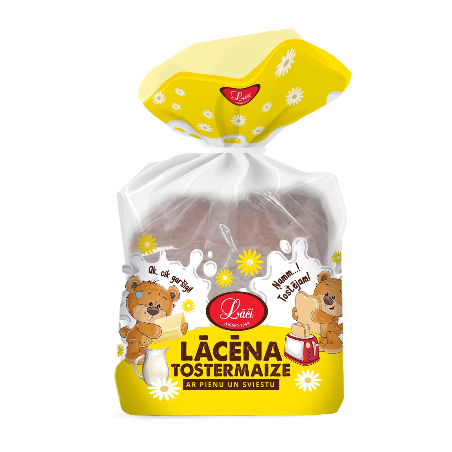 Tostermaize Lācēna ar pienu un sviestu 240g