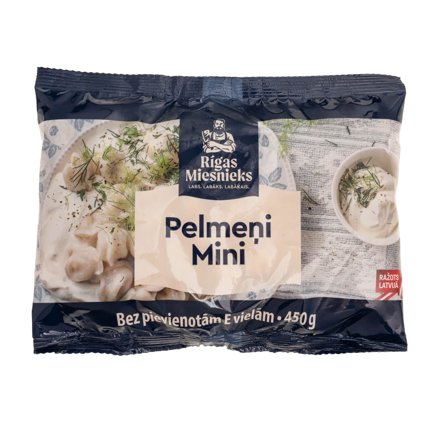 Pelmeņi Rīgas miesnieks mini ar cūkgaļu 450g
